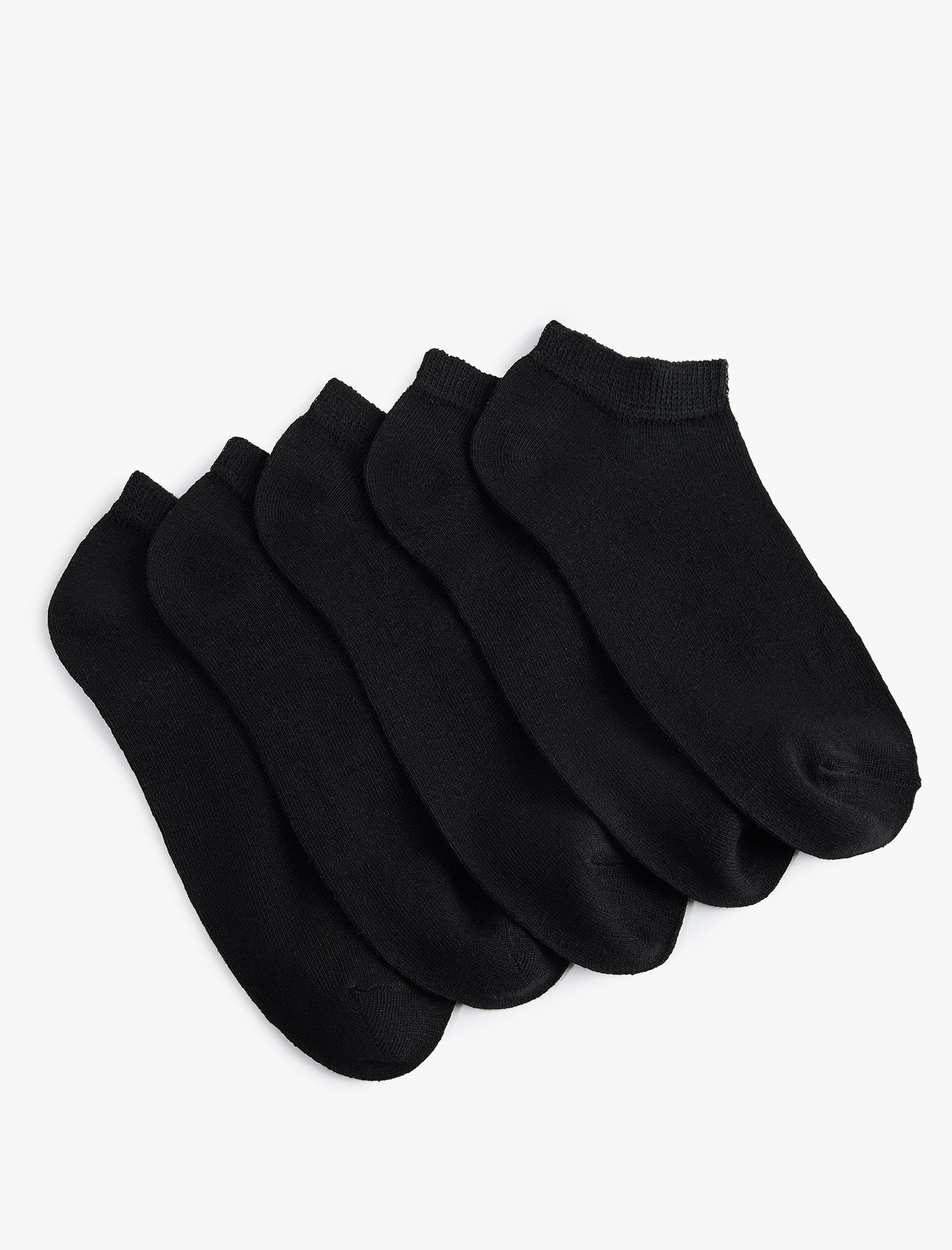  Erkek Pamuklu 5'li Basic Patik Çorap Seti
