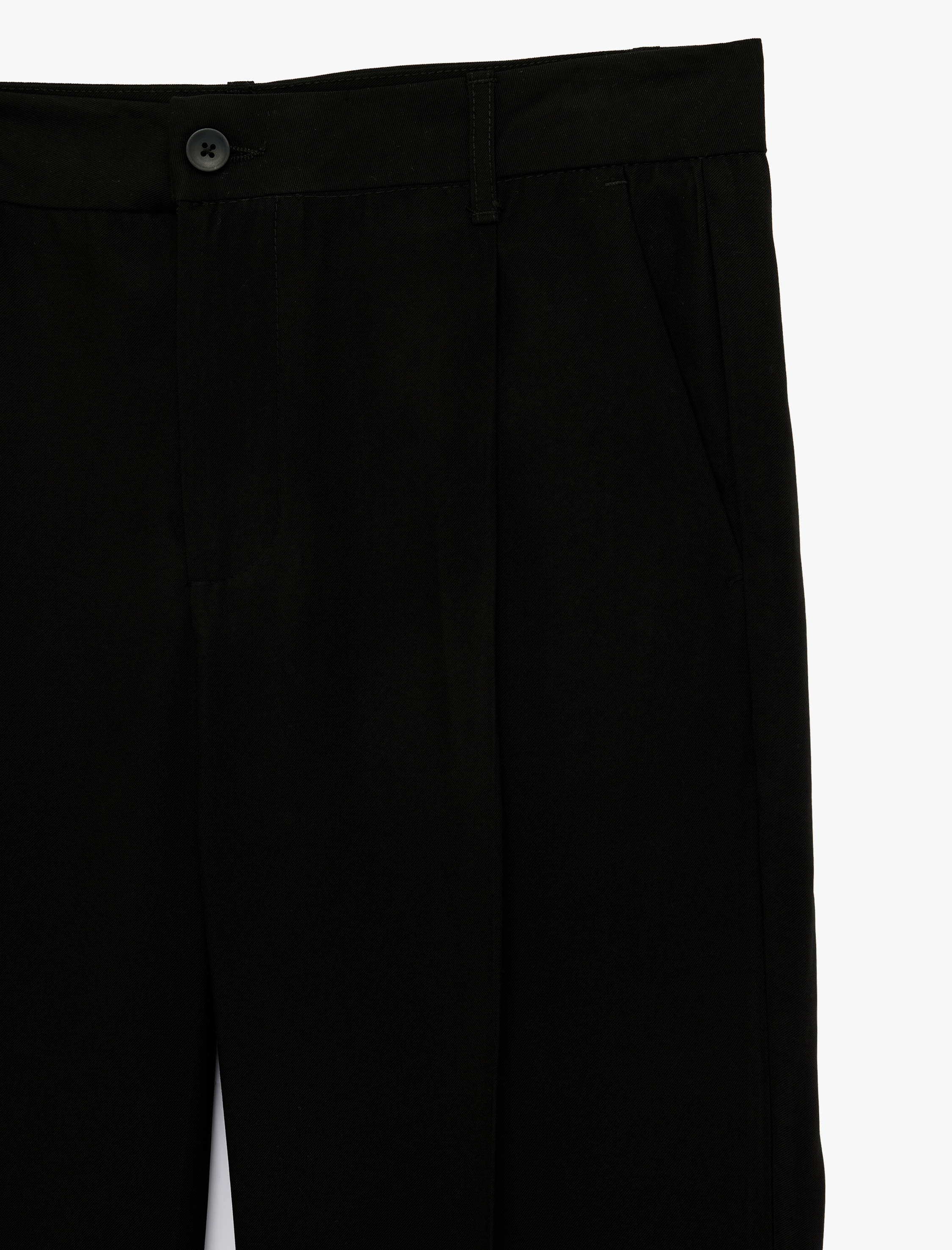   Pileli Cep Detaylı Regular Fit Viskon Kumaş Pantolon