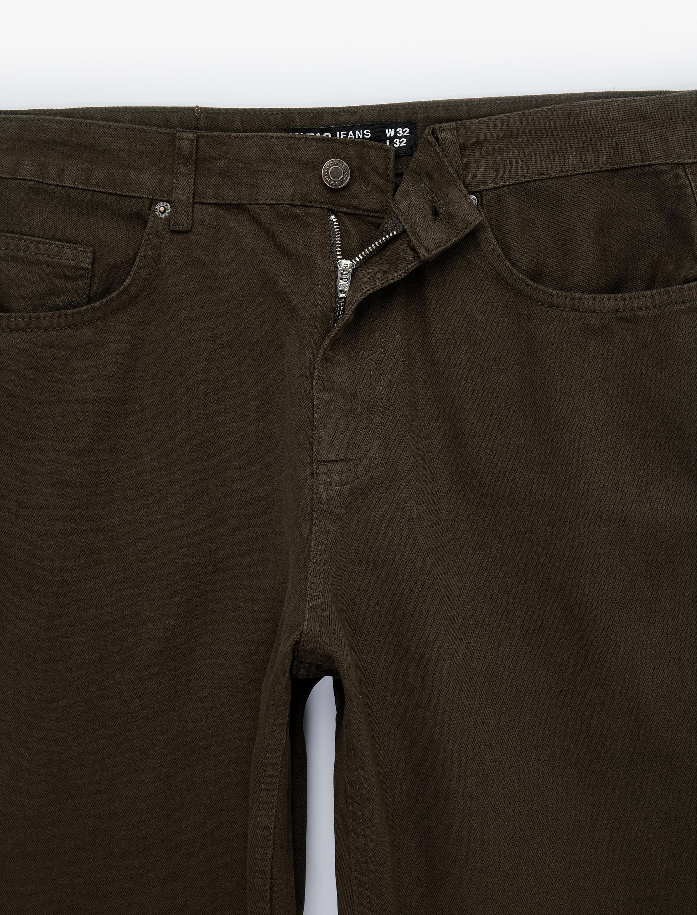   Pamuklu Normal Bel Cepli Vintage Straight Fit Jean Pantolon