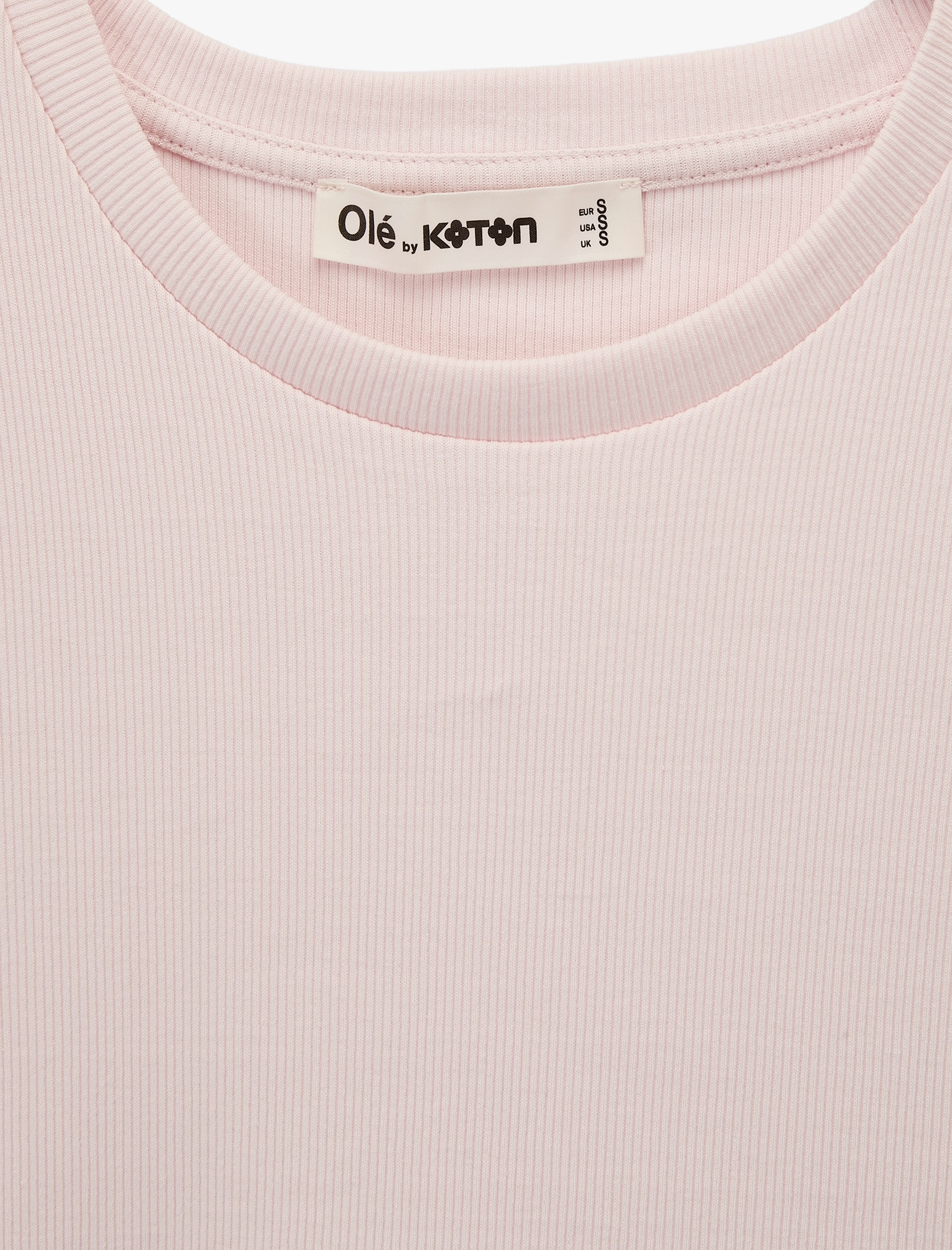   Slim Fit Kısa Kollu Bisiklet Yaka Balon Peplum Tişört