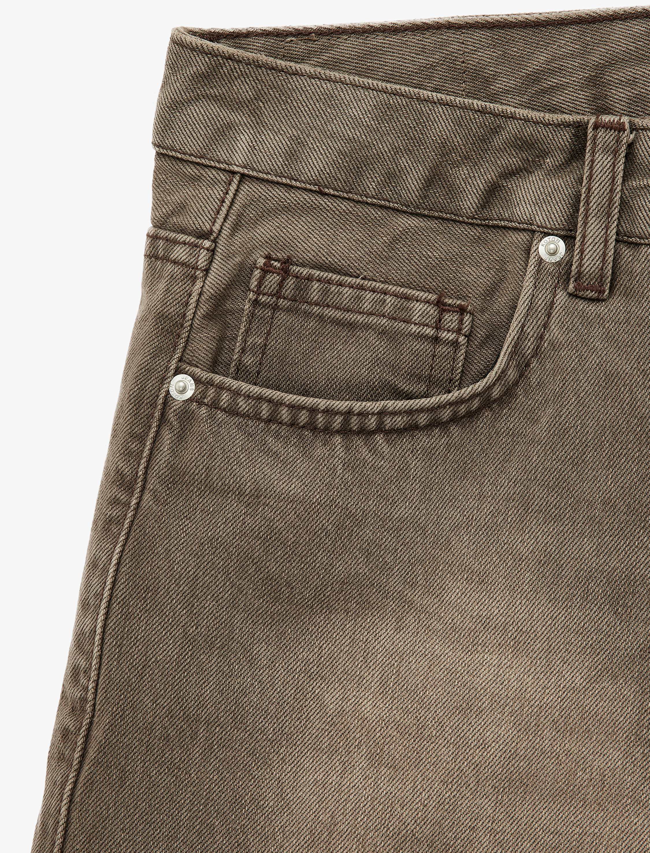   Pamuklu Cepli Düğmeli Yıkamalı Mini Denim Şort