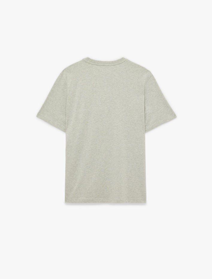  Regular Fit Bisiklet Yaka Kısa Kollu Basic Tişört