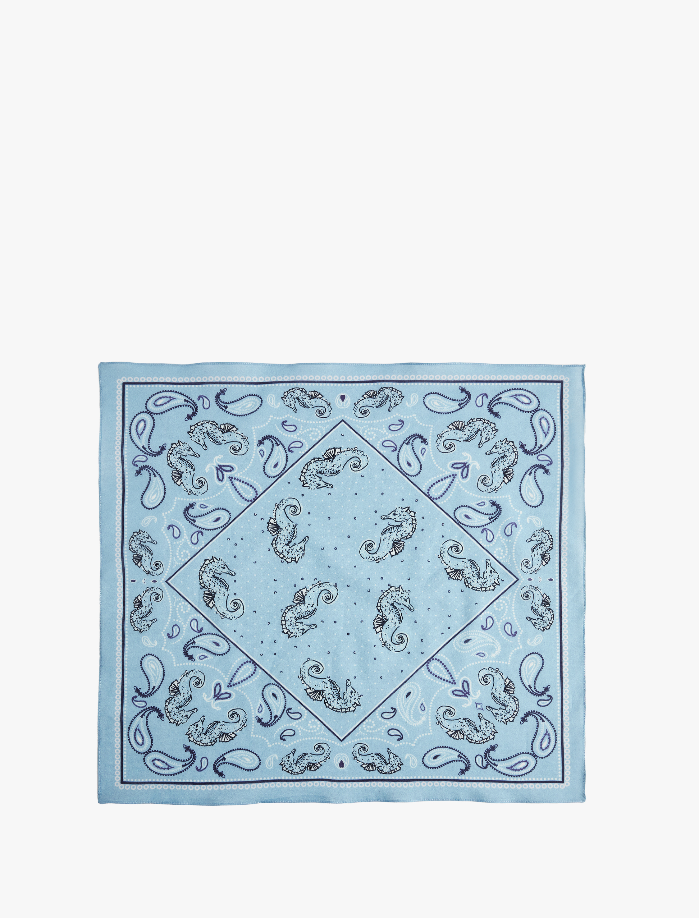  Kadın Desenli Kare Fular Bandana