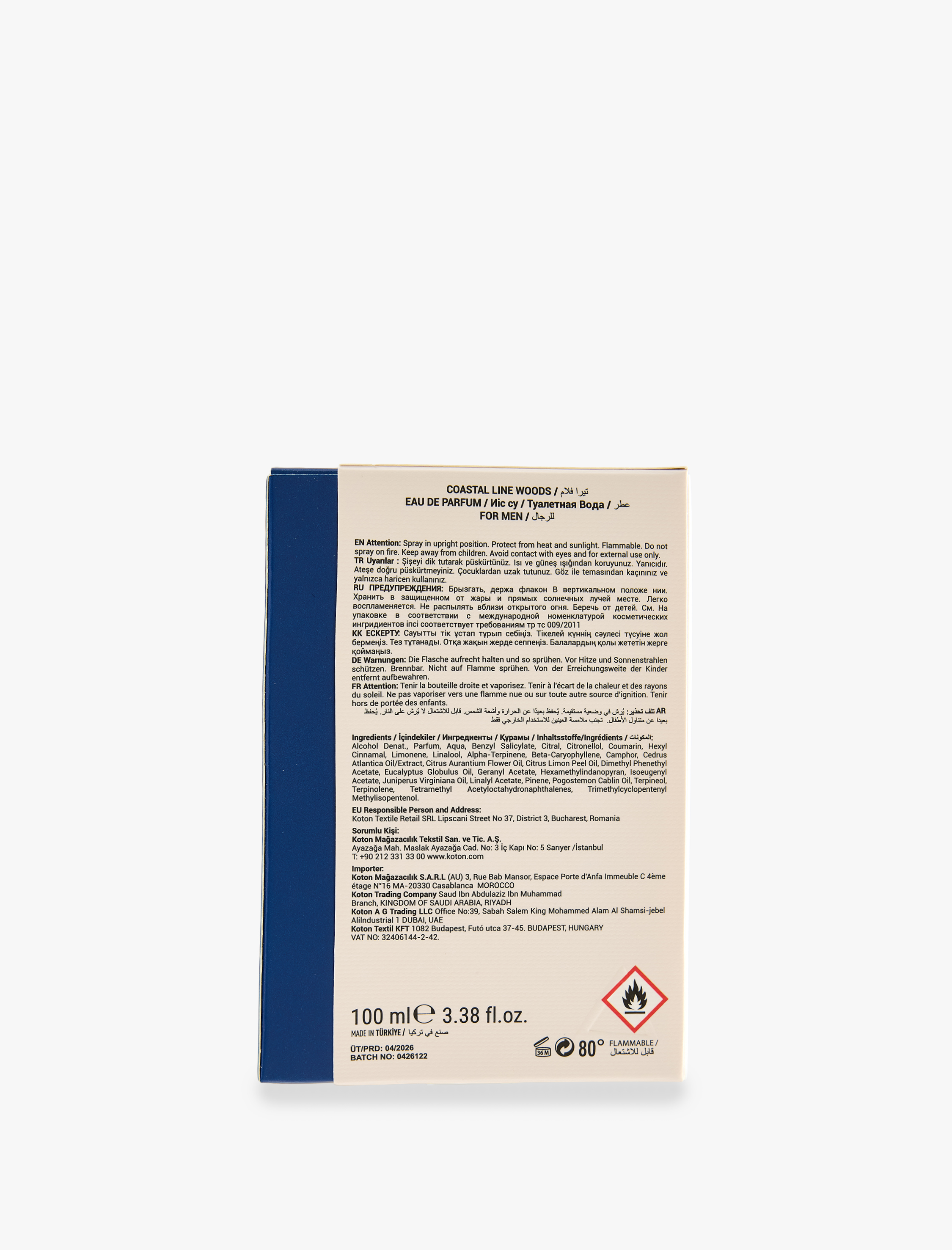  Erkek Parfüm Coastal Line Woods 100 ML