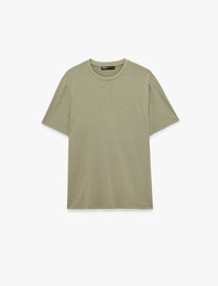 Regular Fit Bisiklet Yaka Kısa Kollu Basic Tişört