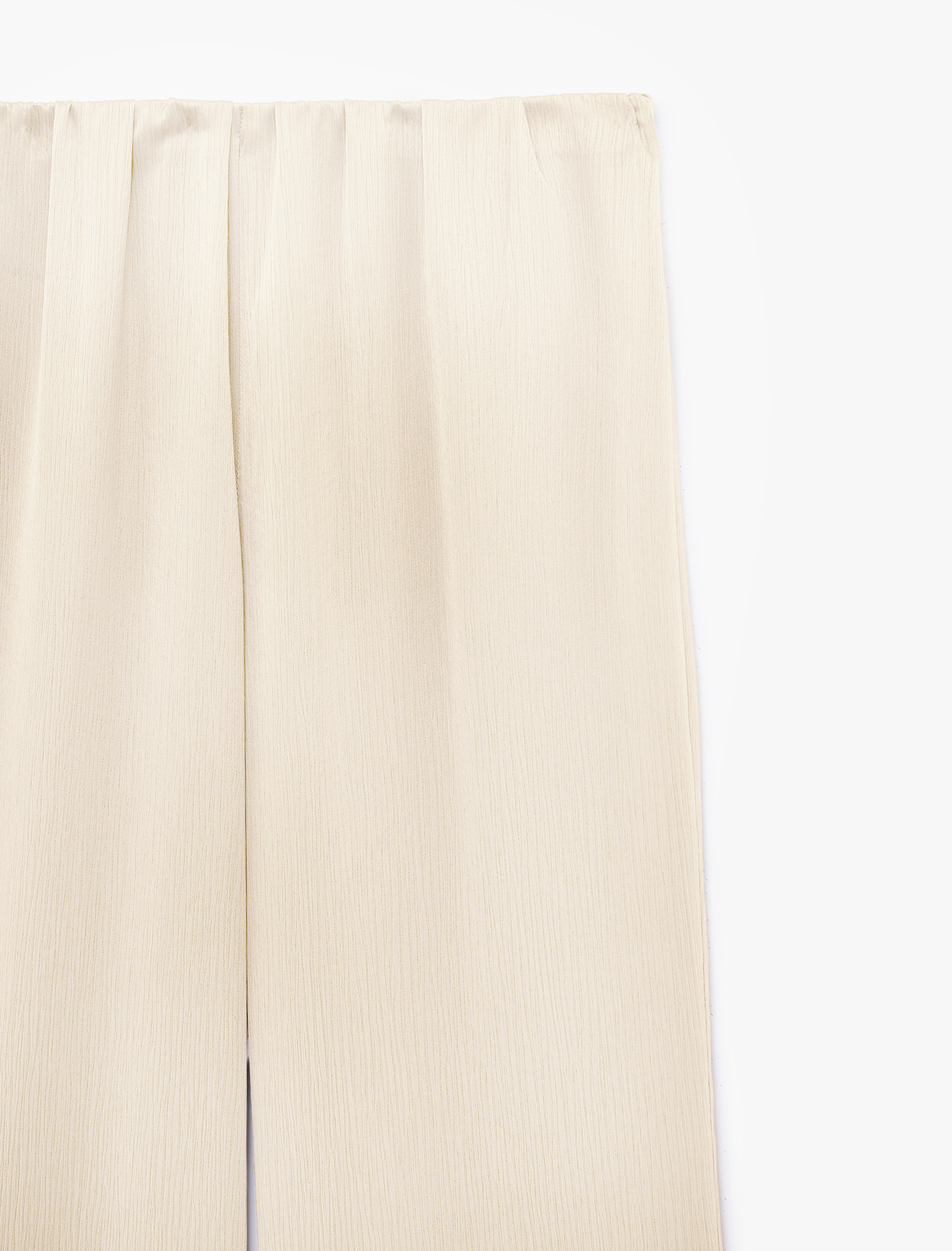   Straight Fit Bol Düz Paça Saten Pantolon