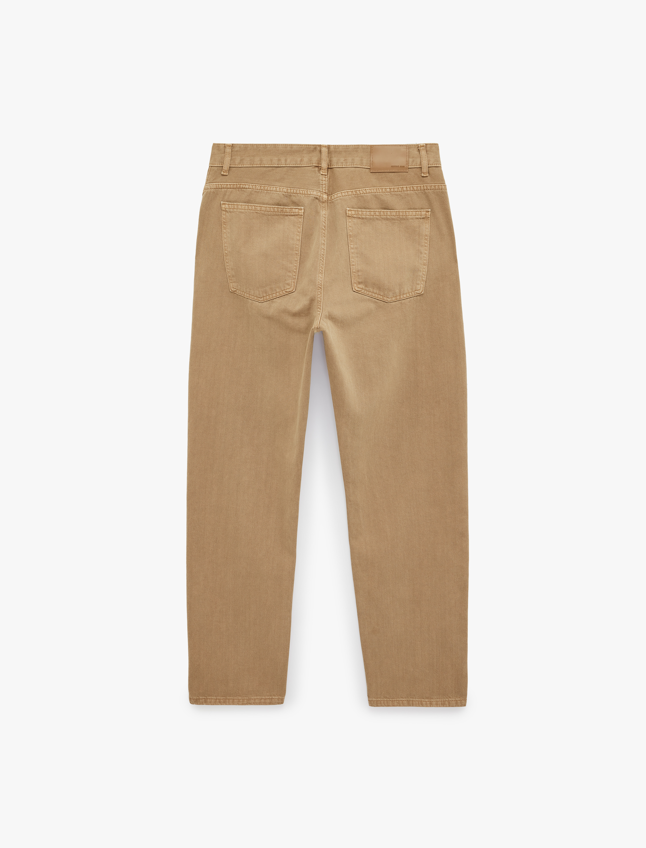   Normal Bel Pamuklu Vintage Straight Fit Jean Pantolon