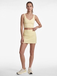 Yüksek Bel Slim Fit Pötikare Şort Etek