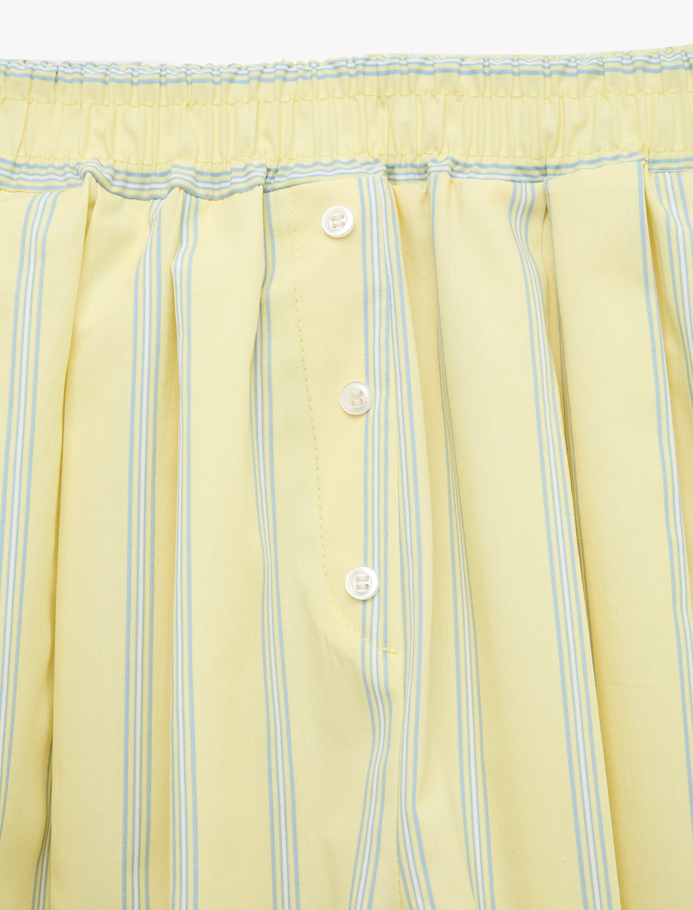  Koton X Sibil Çetinkaya - Çizgili Poplin Mini Şort