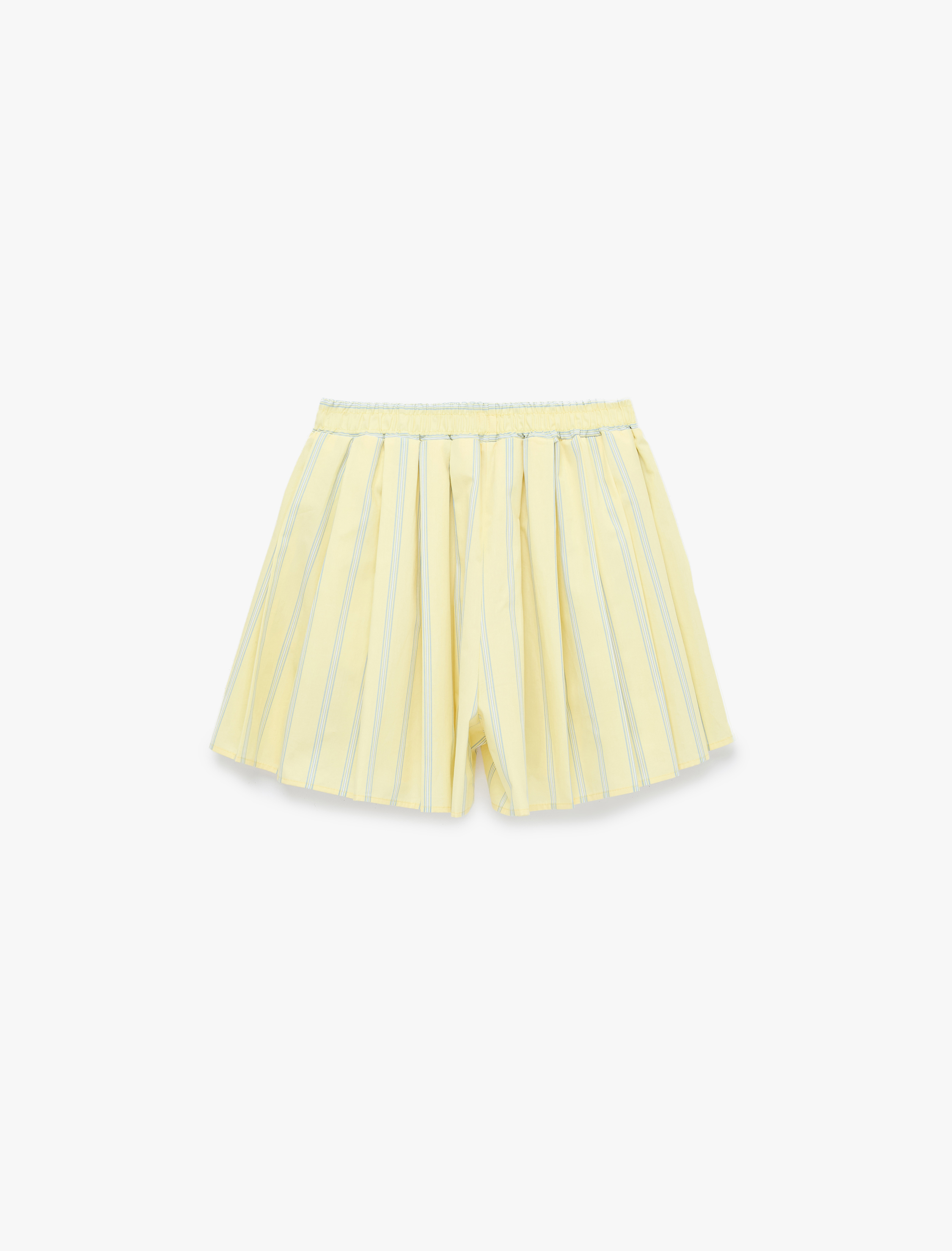   Koton X Sibil Çetinkaya - Çizgili Poplin Mini Şort