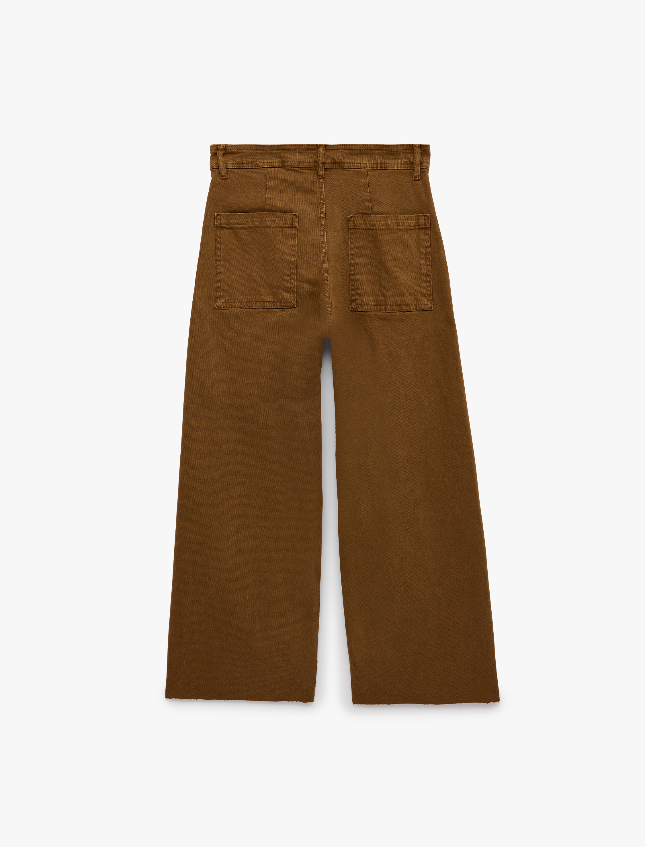   Normal Bel Rahat Kalıp Kesik Paça Jean Pantolon - Culoette Jean