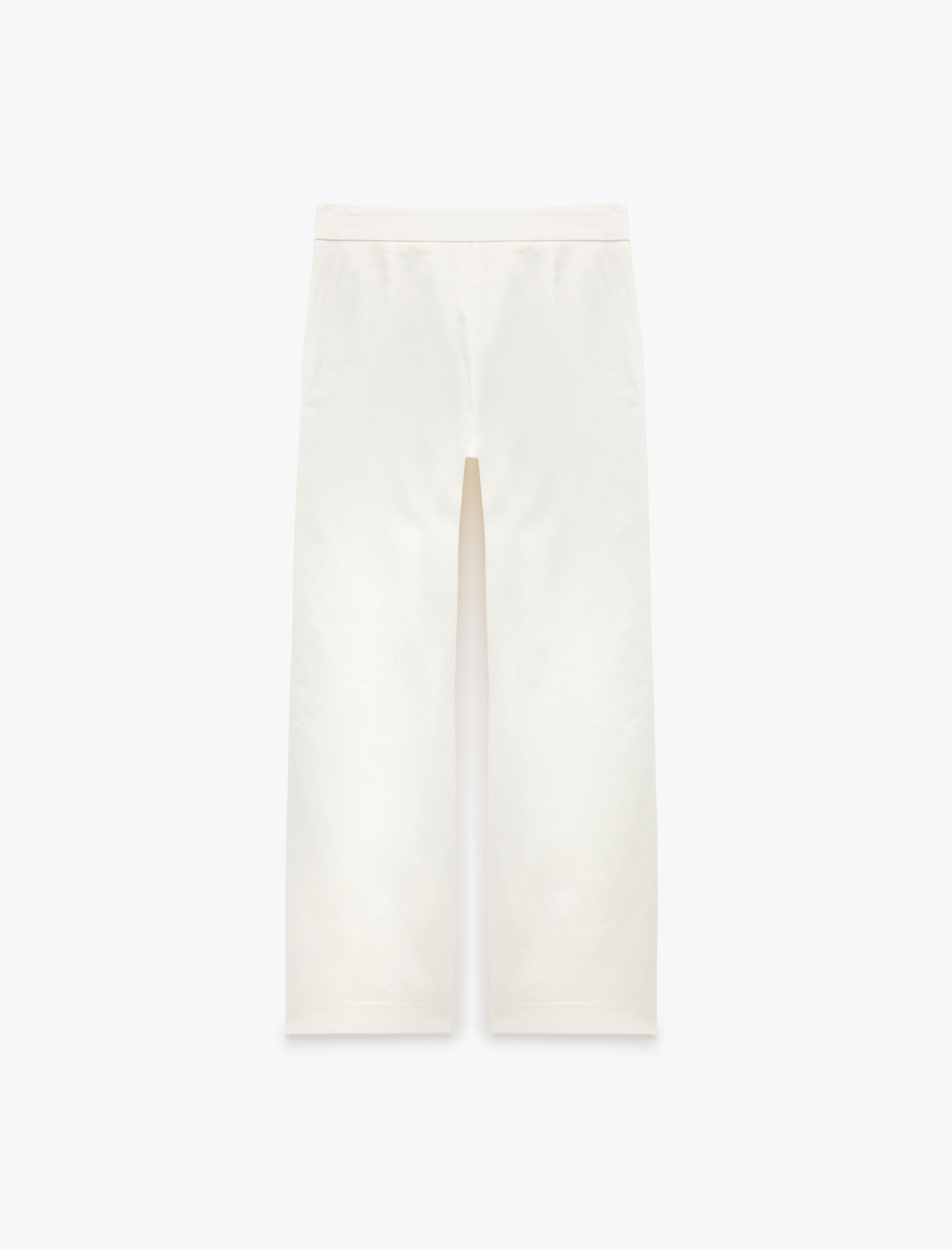   Pamuklu Bağlama Detaylı Uzun Düz Paça Düşük Bel Pantolon - Longer Straight Jeans
