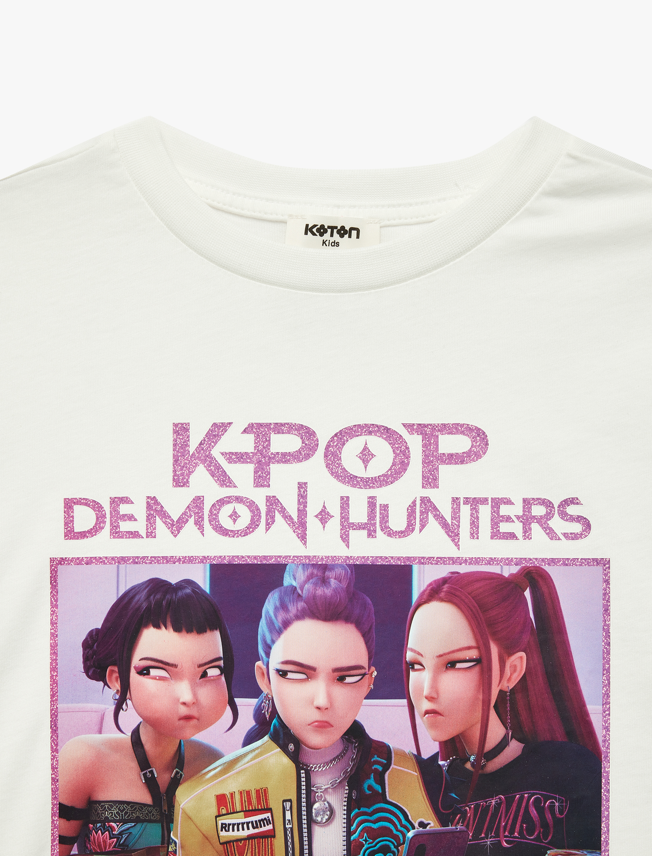  Kız Çocuk Lisanslı KPop Baskılı Kısa Kollu Pamuklu Tişört