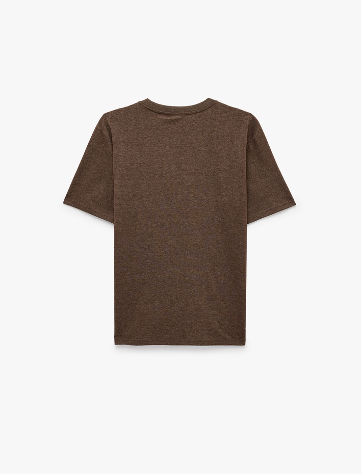  Regular Fit Bisiklet Yaka Kısa Kollu Basic Tişört