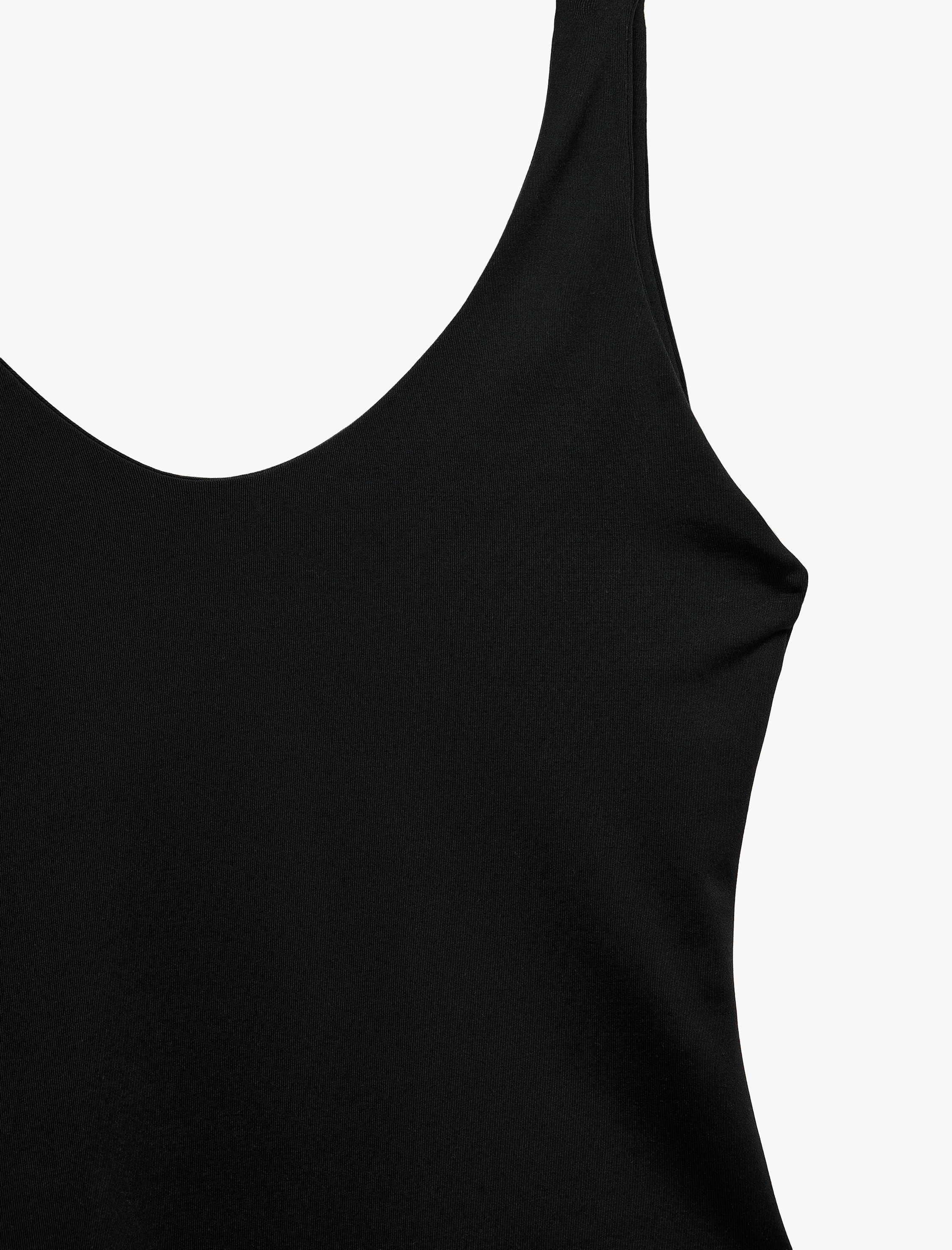   Slim Fit U Yaka Kalın Askılı Basic Bodysuit