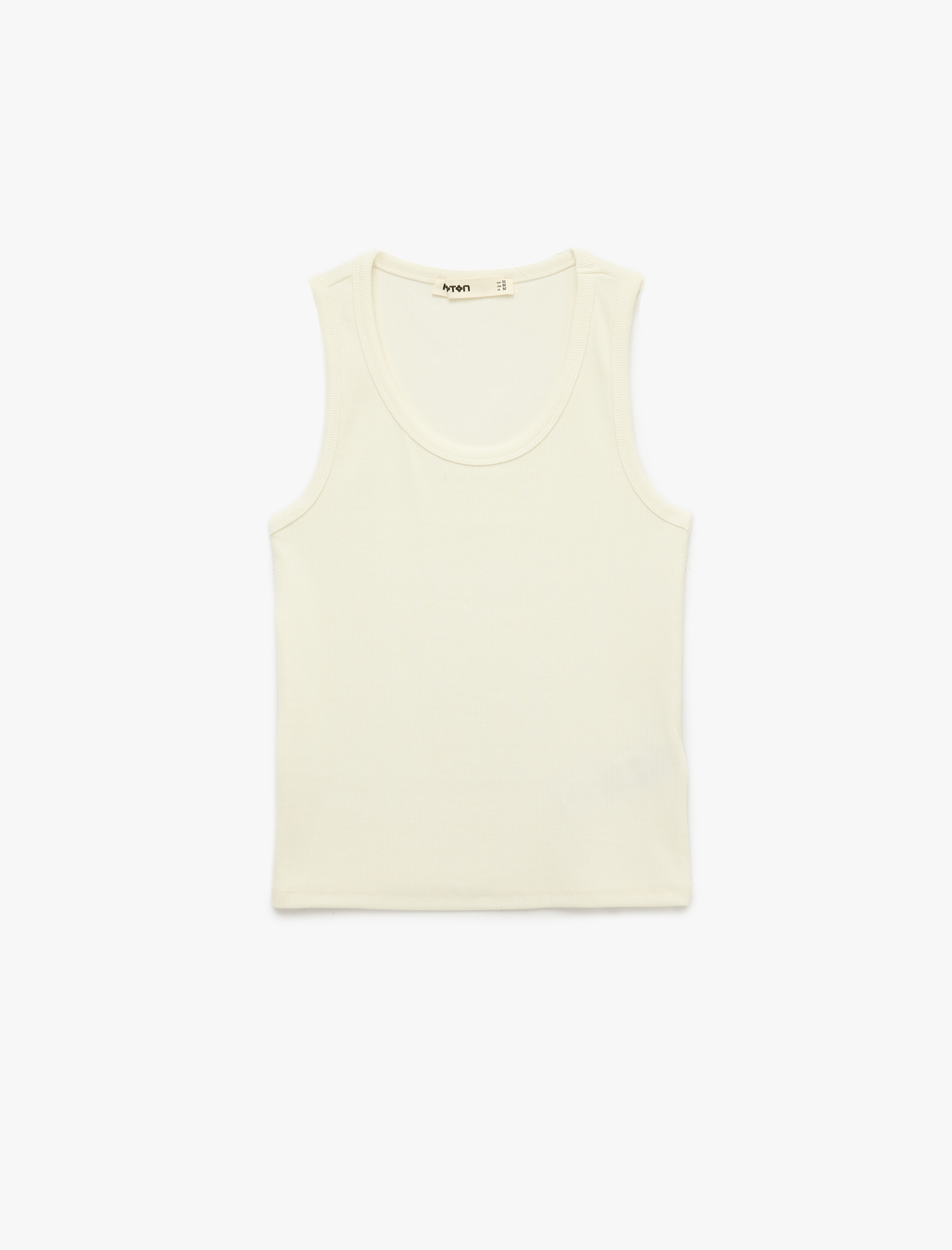   Pamuklu Kaşkorse Slim Fit U Yaka Fitilli Atlet