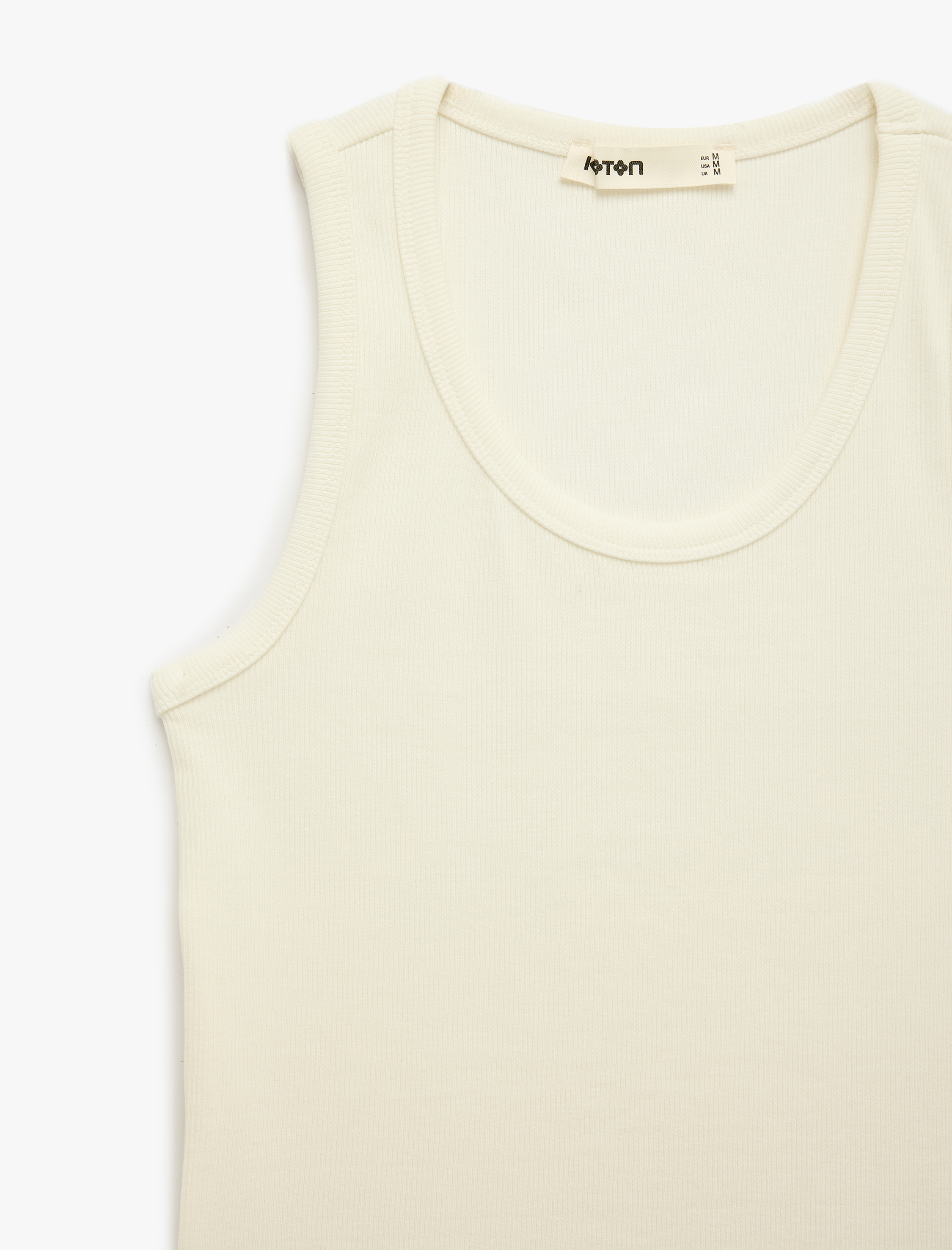   Pamuklu Kaşkorse Slim Fit U Yaka Fitilli Atlet