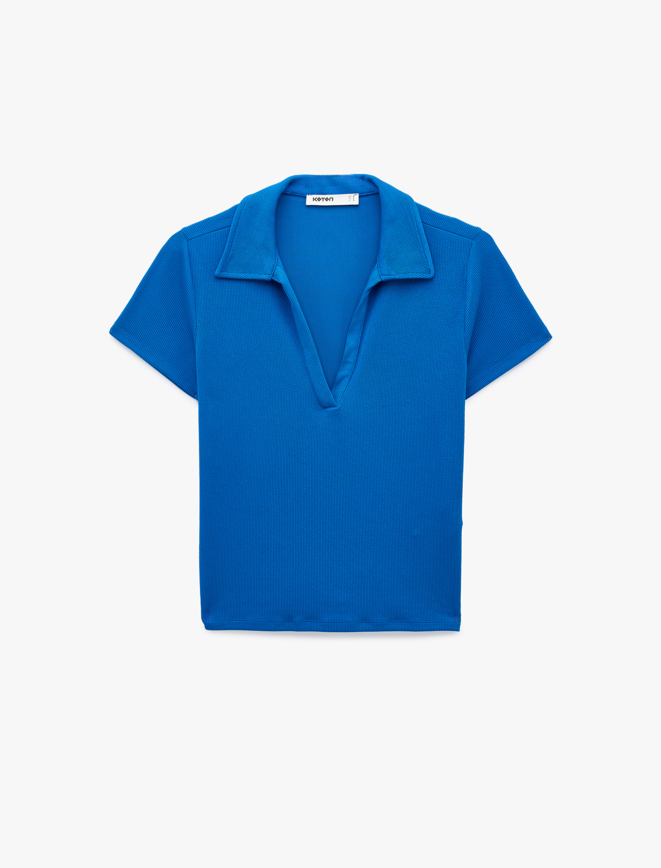  Slim Fit Kısa Kollu Ribanalı Polo Yaka Tişört