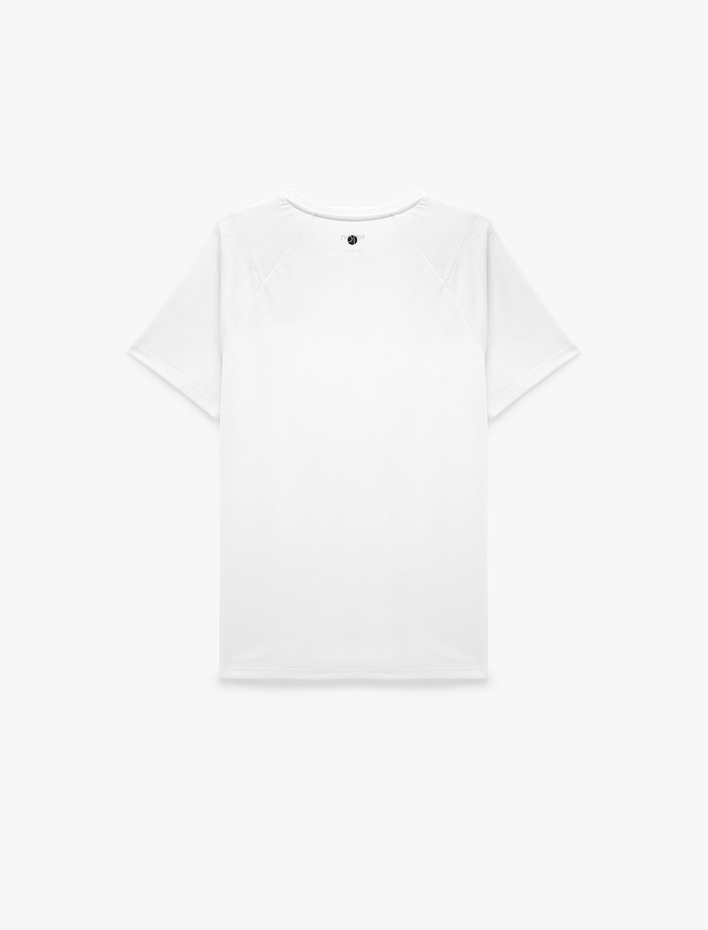  Bisiklet Yaka Dikiş Detaylı Kısa Reglan Kollu Basic Oversize Spor Tişört