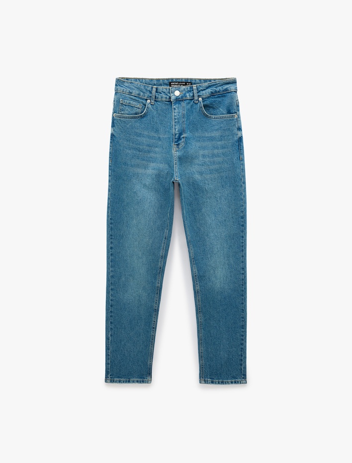  Normal Bel Cepli Regular Fit Pamuklu Tapered Jean Pantolon - Joe Jean