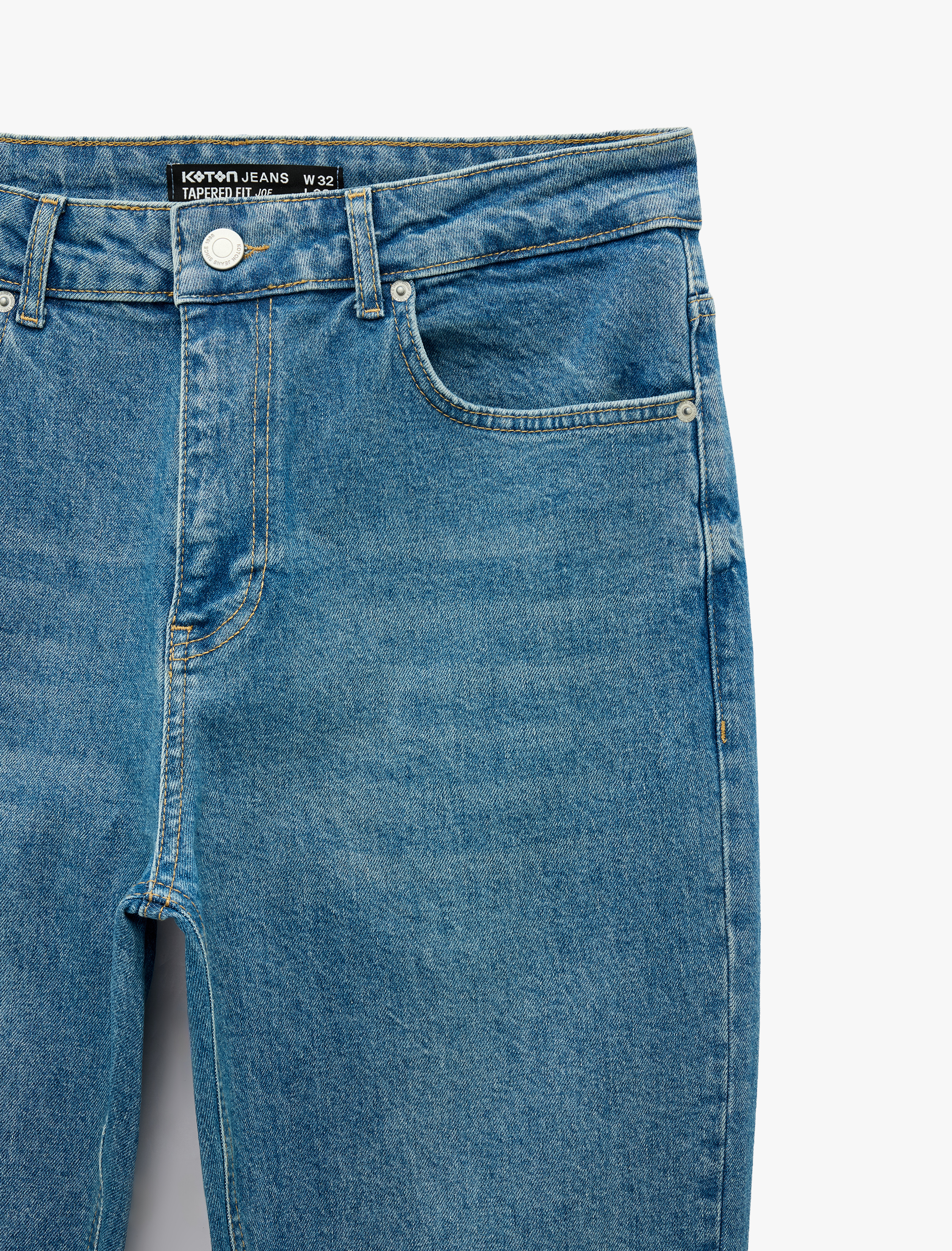   Normal Bel Cepli Regular Fit Pamuklu Tapered Jean Pantolon - Joe Jean