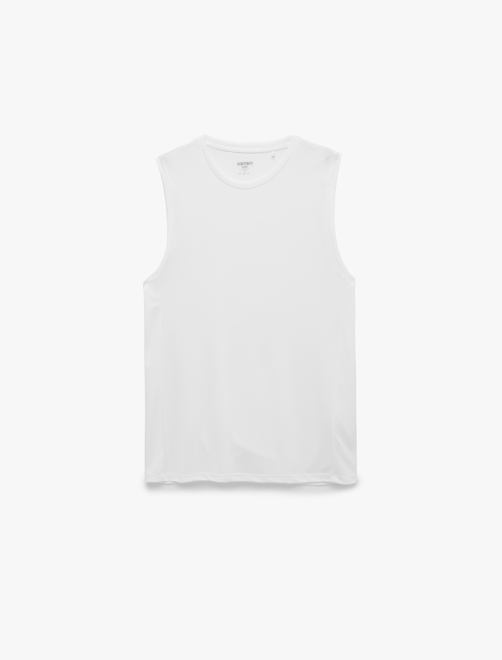  Bisiklet Yaka Basic Kolsuz Spor Atlet