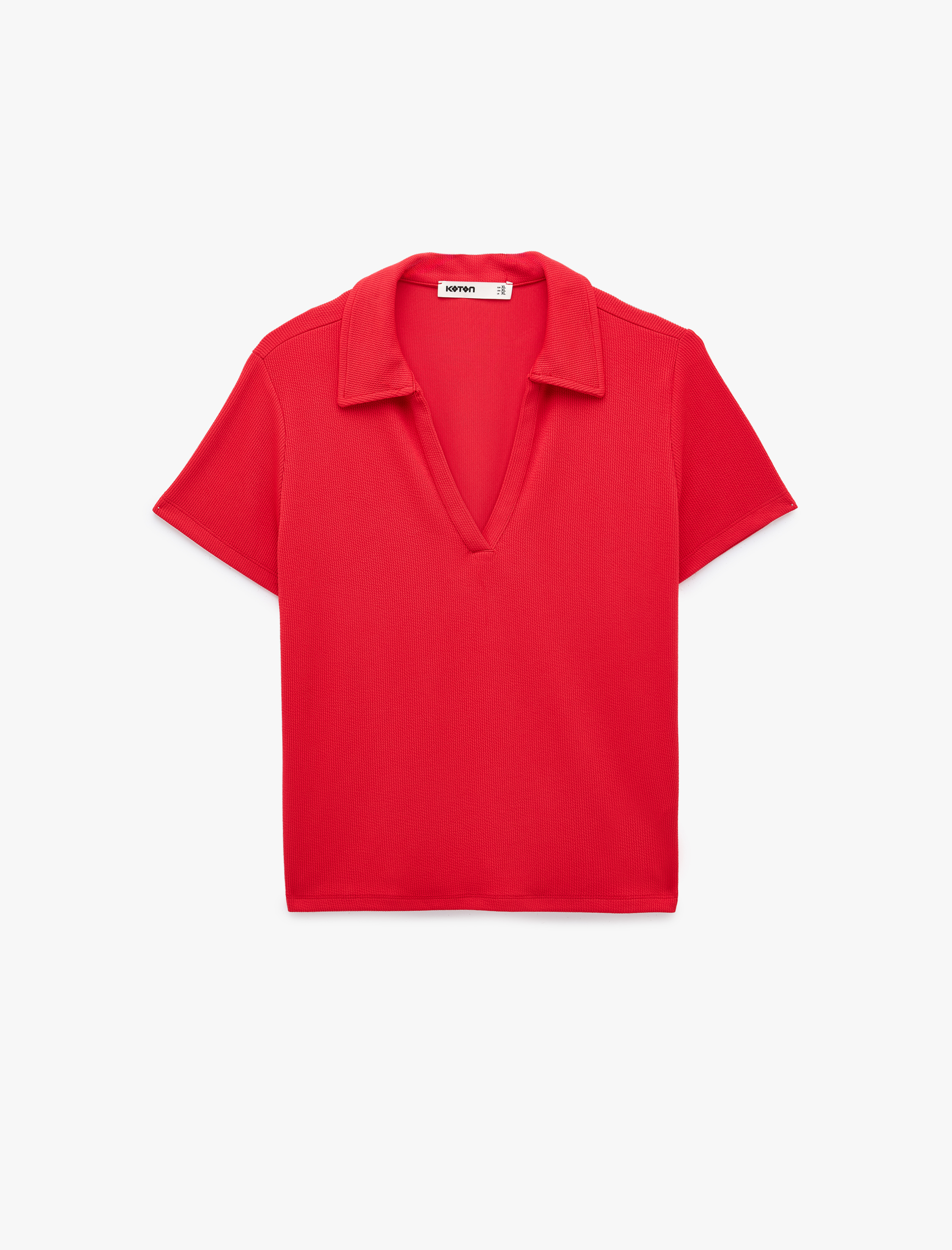   Slim Fit Kısa Kollu Ribanalı Polo Yaka Tişört