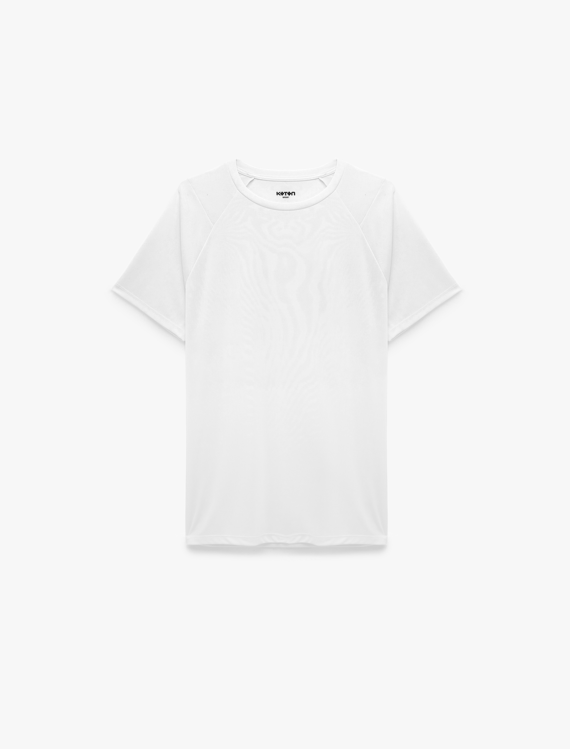   Bisiklet Yaka Dikiş Detaylı Kısa Reglan Kollu Basic Oversize Spor Tişört