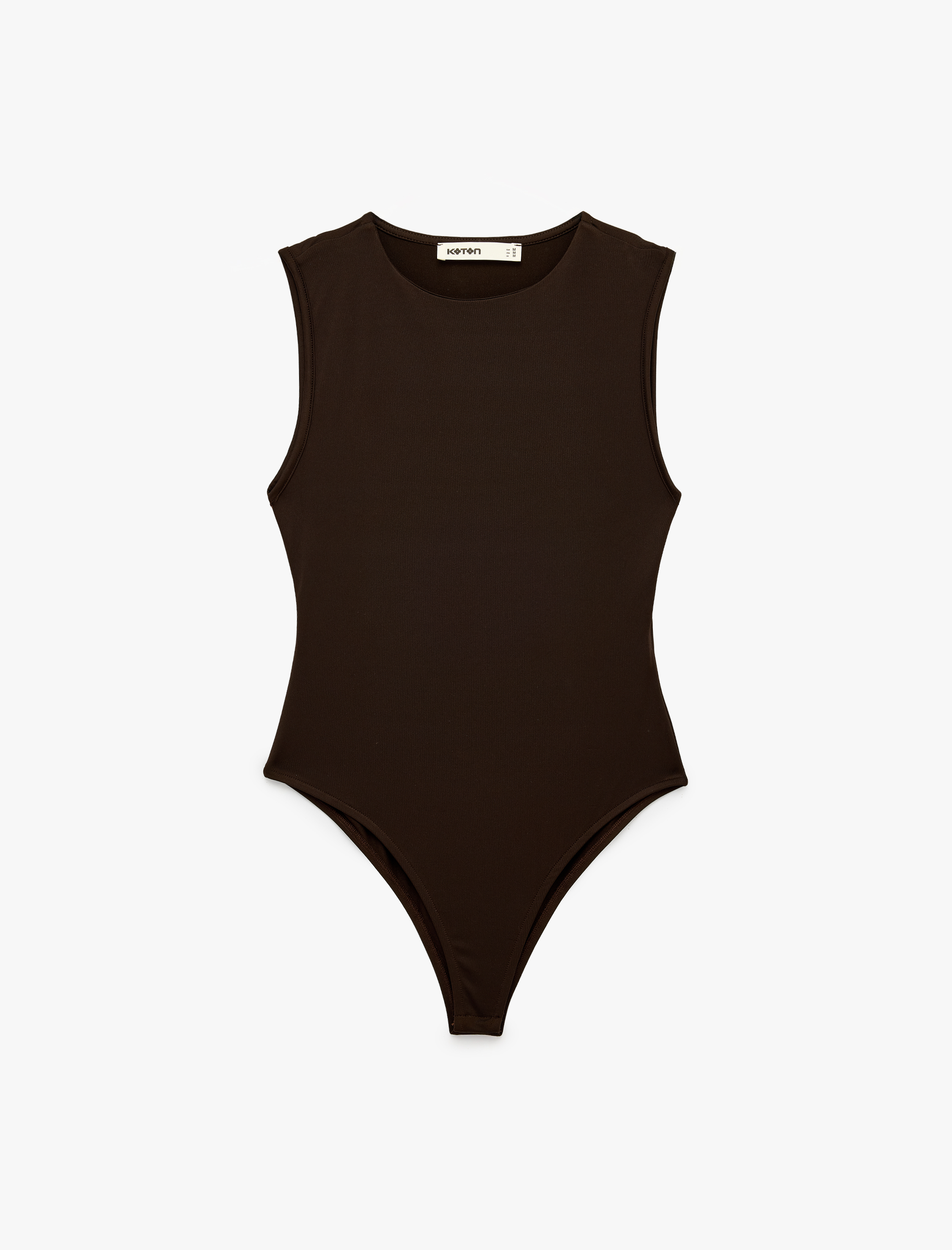   Slim Fit Kolsuz Bisiklet Yaka Bodysuit