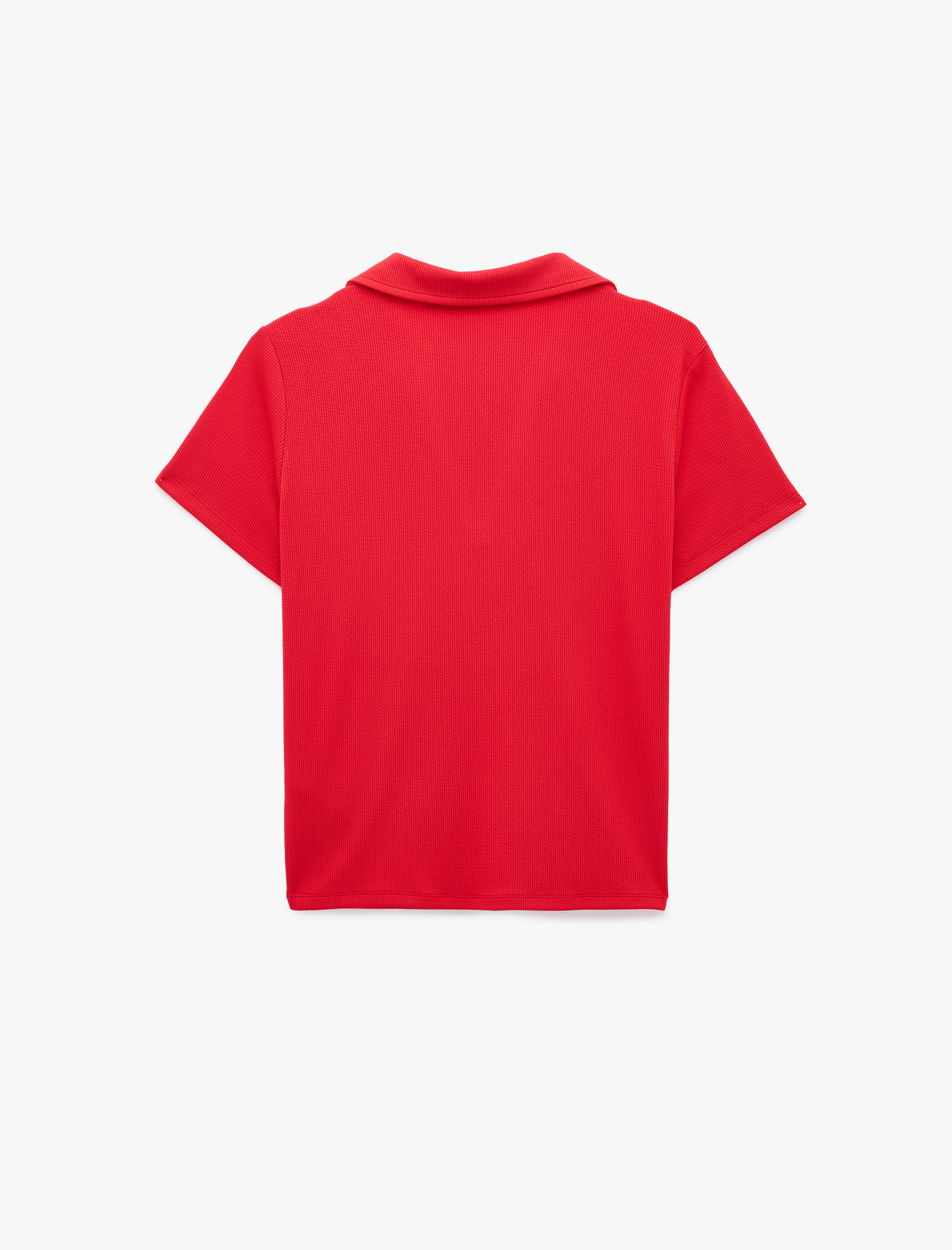   Slim Fit Kısa Kollu Ribanalı Polo Yaka Tişört
