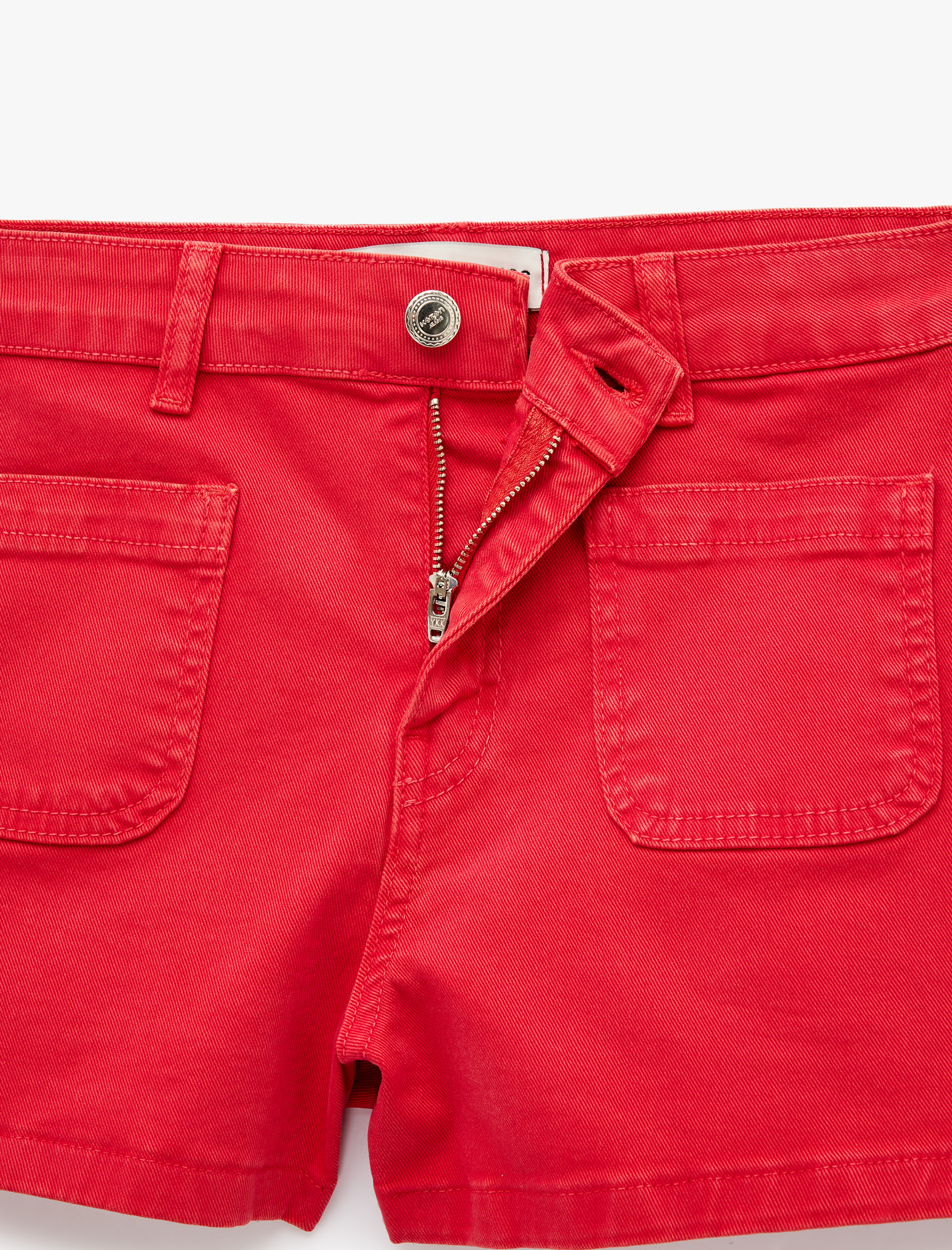   Cep Detaylı Normal Bel Pamuklu Slim Fit Mini Şort