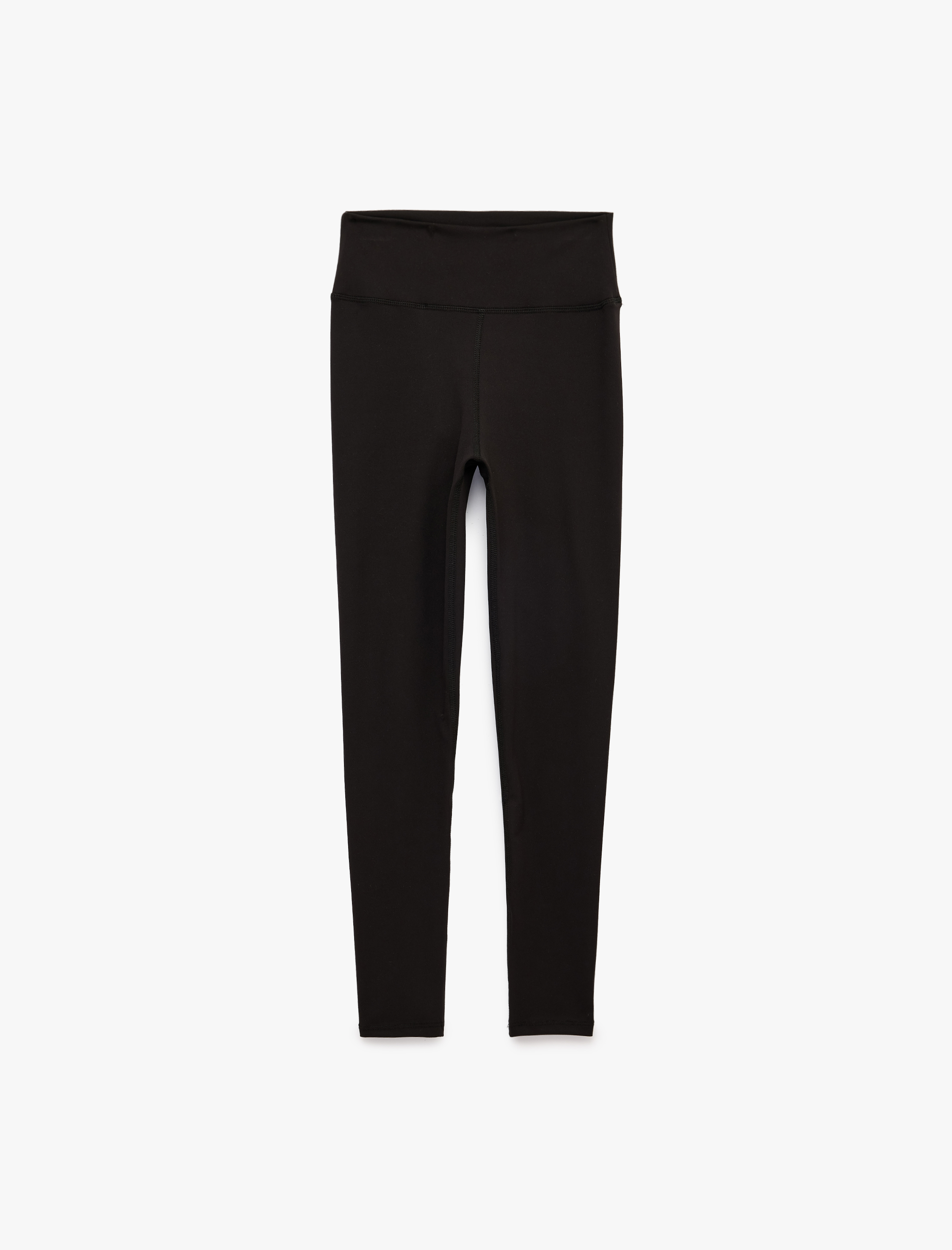   Yüksek Bel İnterlok Kumaş Slim Fit Spor Tayt