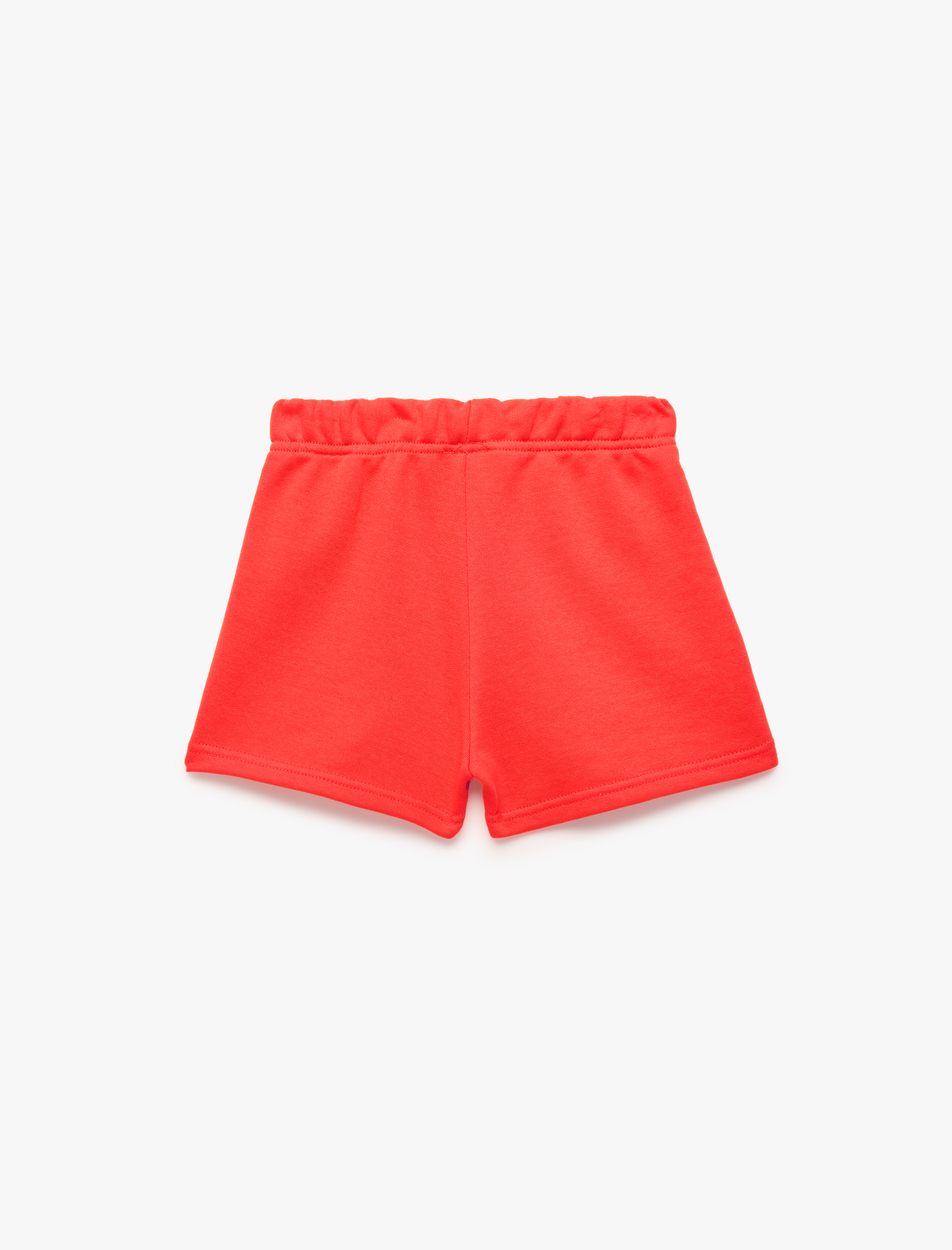  Kız Çocuk Beli Lastikli Pamuk Karışımlı Basic Şort