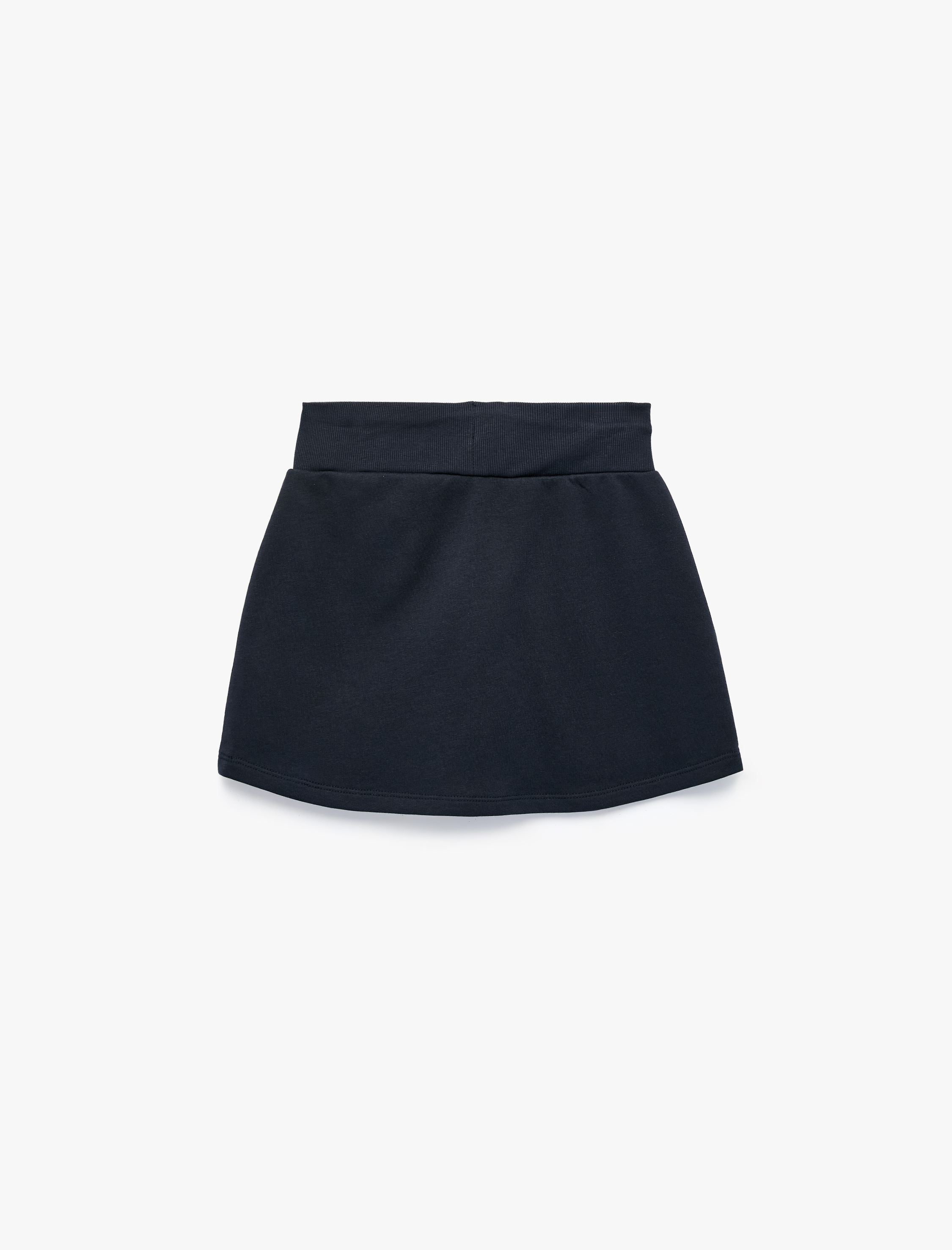   Beli Bağcıklı Slim Fit Nakışlı Mini Spor Şort Etek