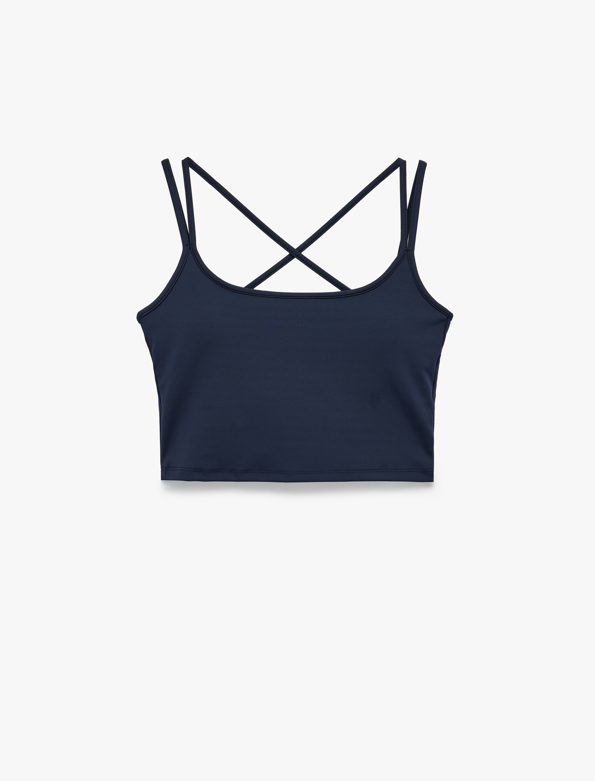   Çapraz Askılı Slim Fit Spor Bluz