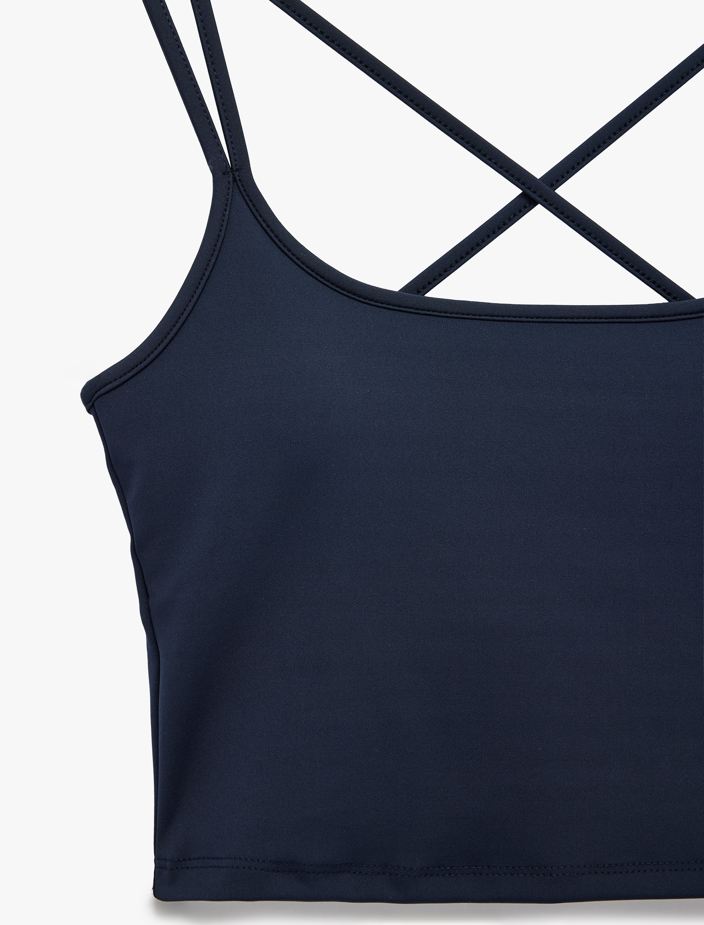   Çapraz Askılı Slim Fit Spor Bluz