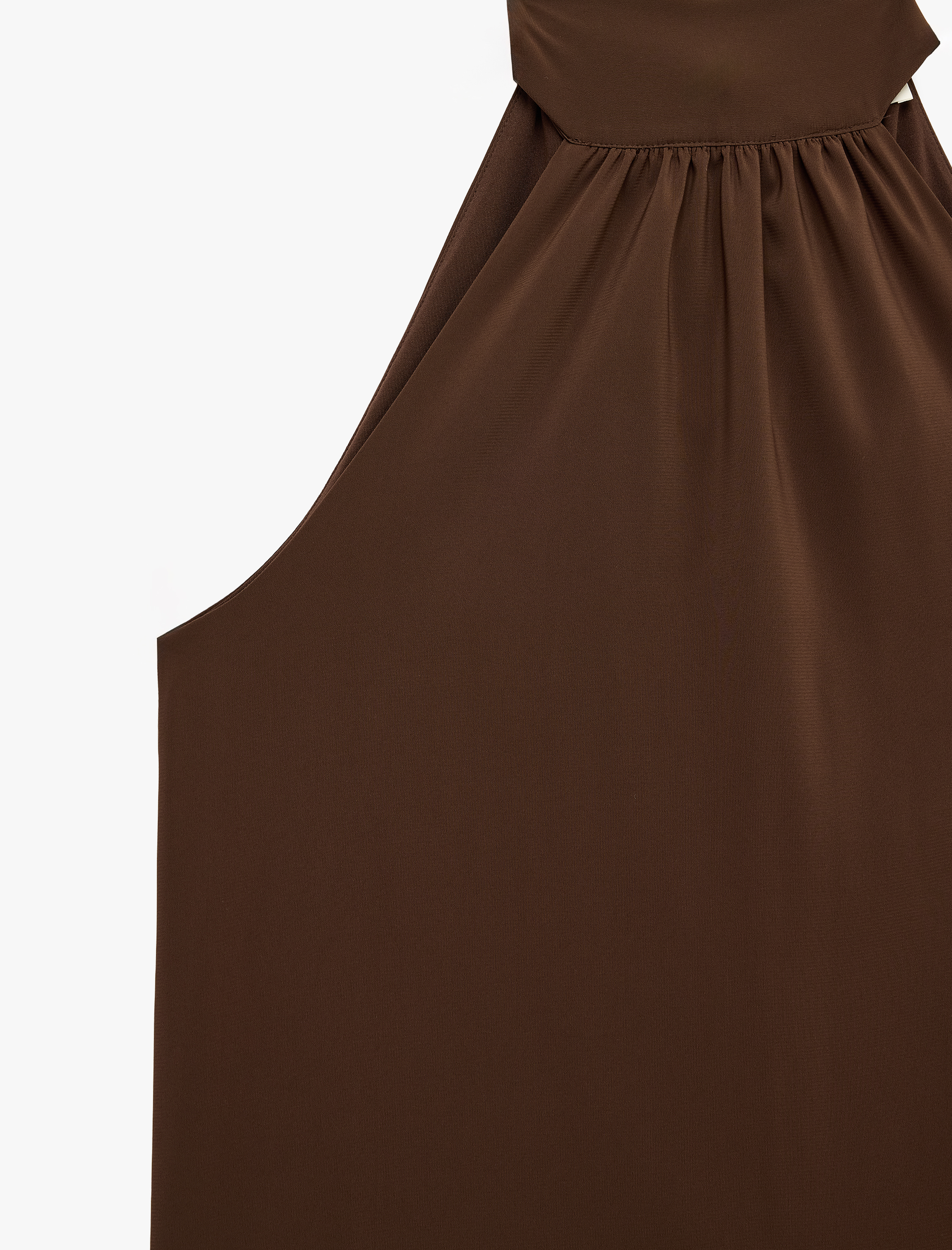   Halter Yaka Kolsuz Şifon Bluz