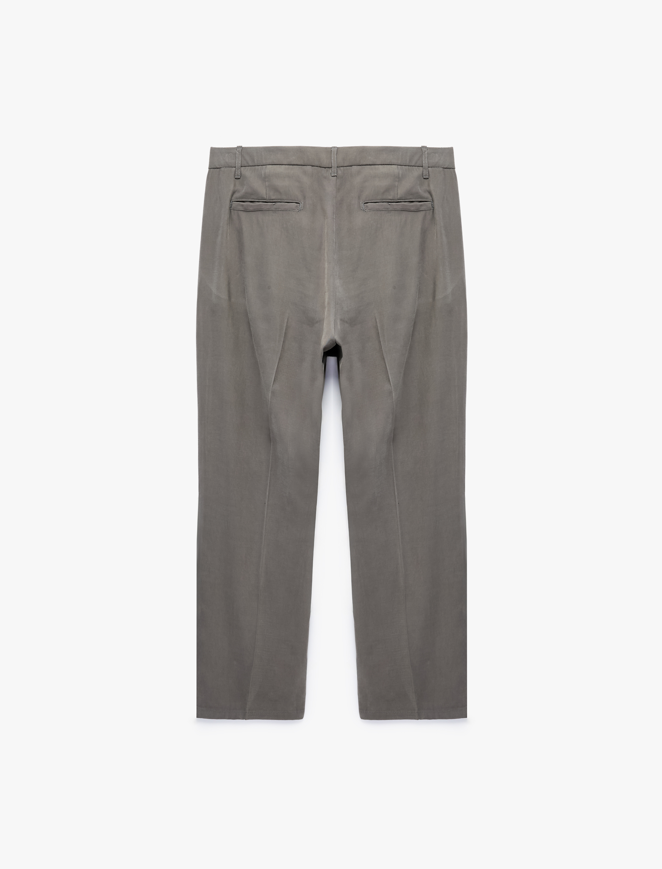   Pileli Cep Detaylı Regular Fit Viskon Kumaş Pantolon