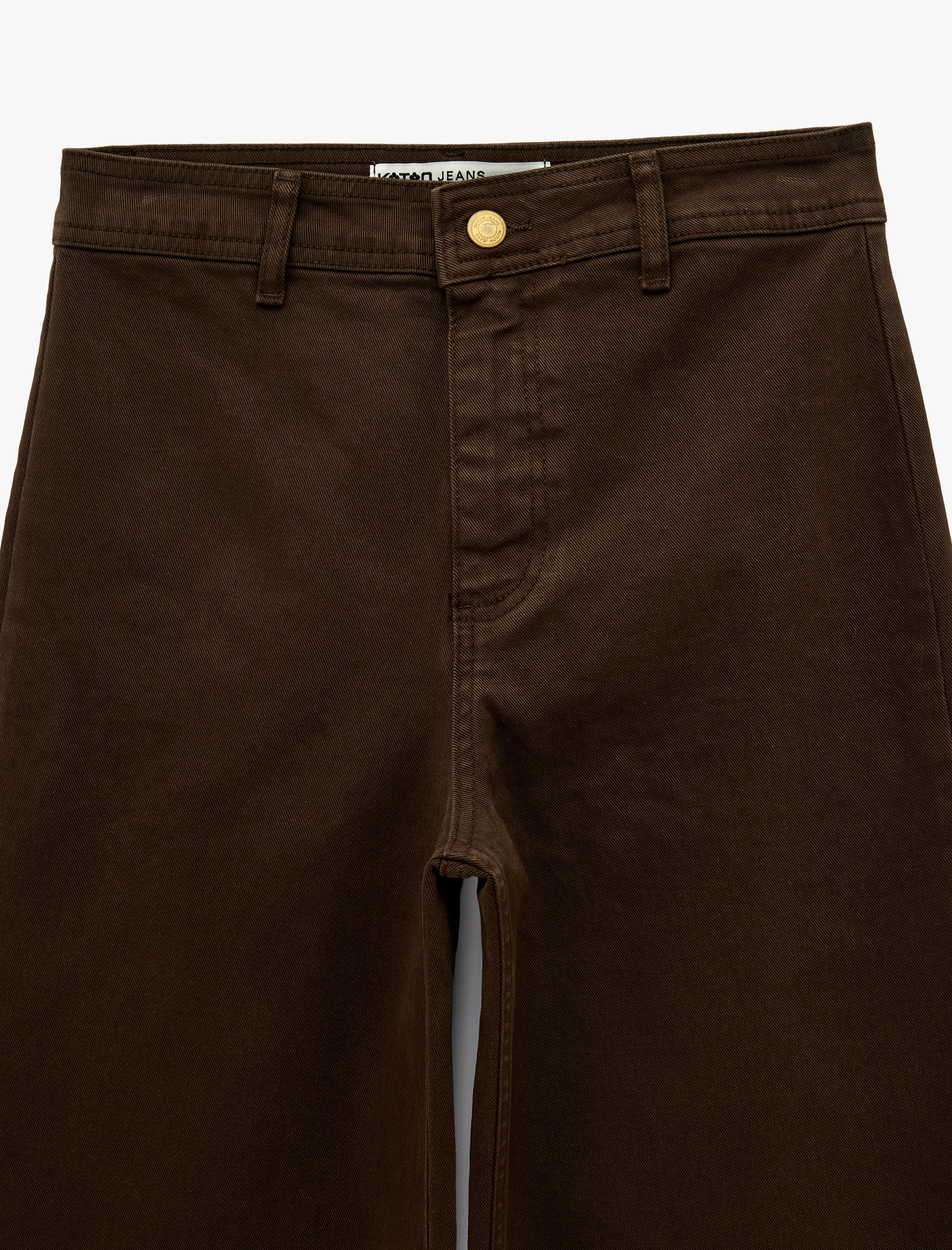  Cepli Rahat Kalıp Kesik Paça Yüksek Bel  Jean Pantolon - Culoette Jean