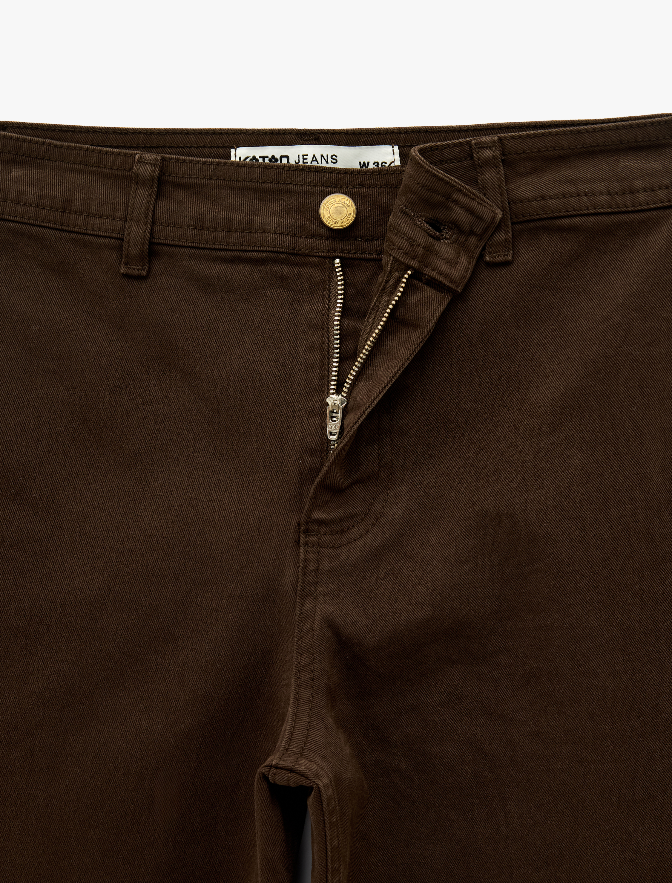   Cepli Rahat Kalıp Kesik Paça Yüksek Bel  Jean Pantolon - Culoette Jean