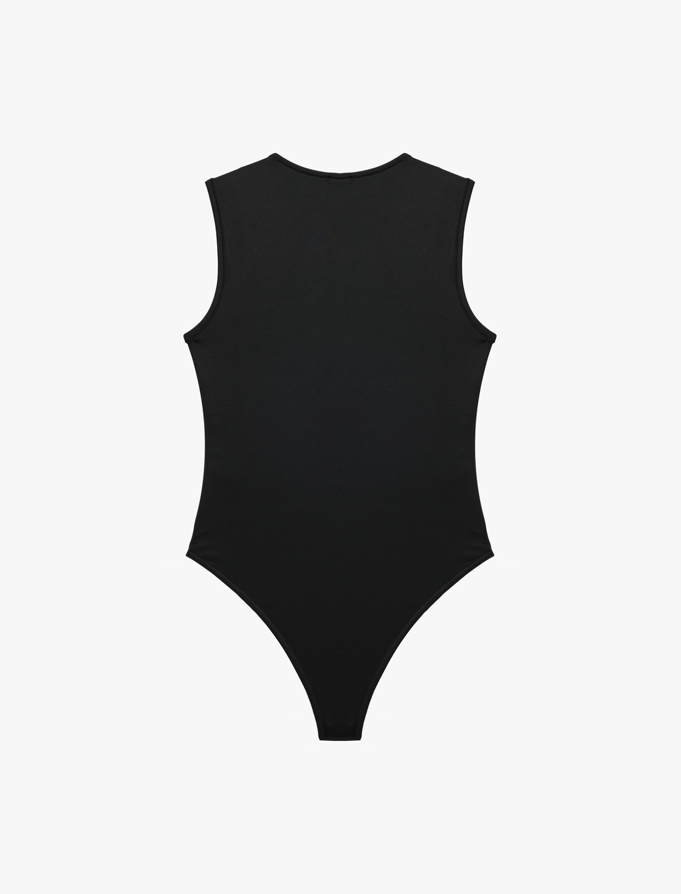   Slim Fit Kolsuz Bisiklet Yaka Bodysuit