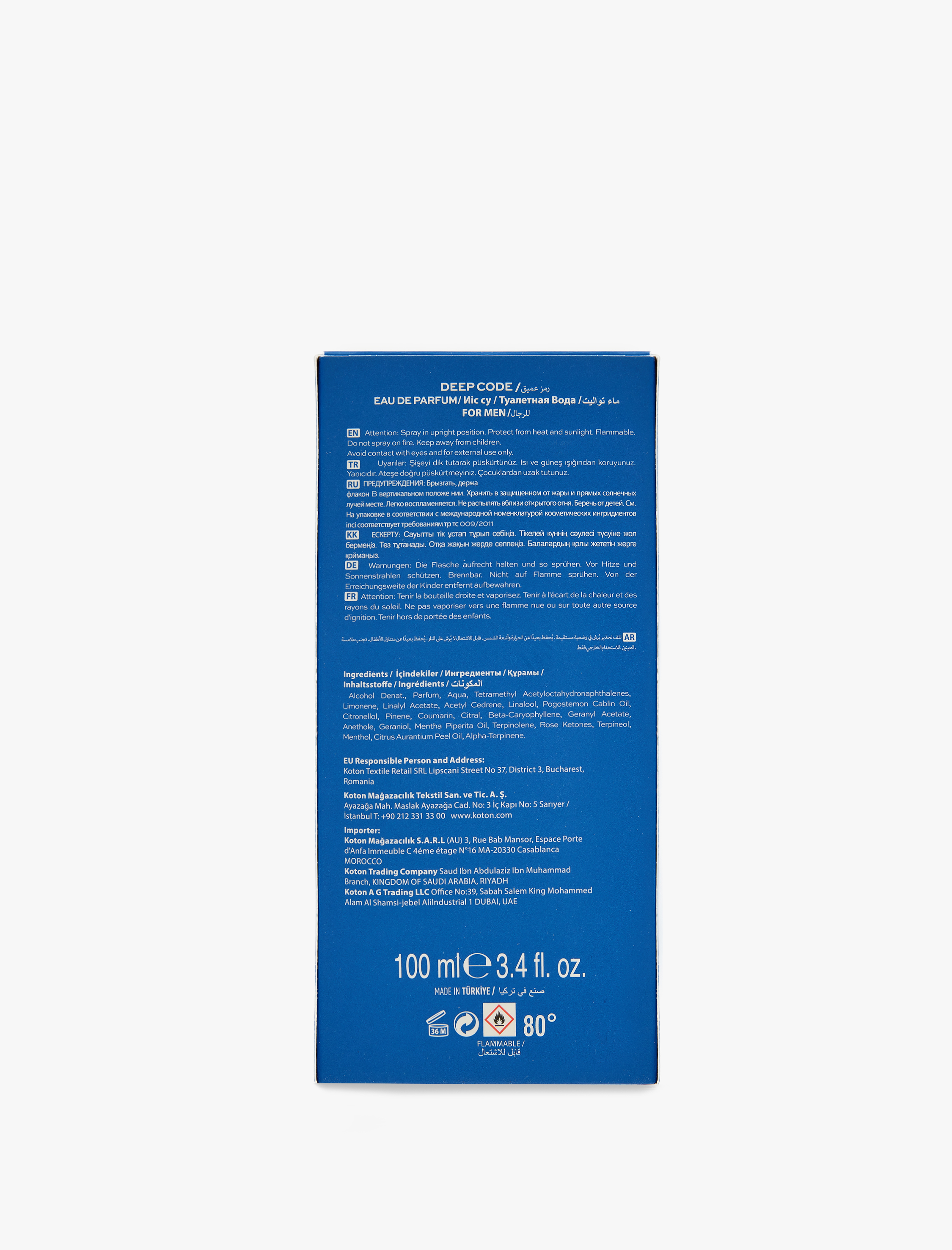 Erkek Parfüm The Modern Gentleman - Deep Code 100 ML