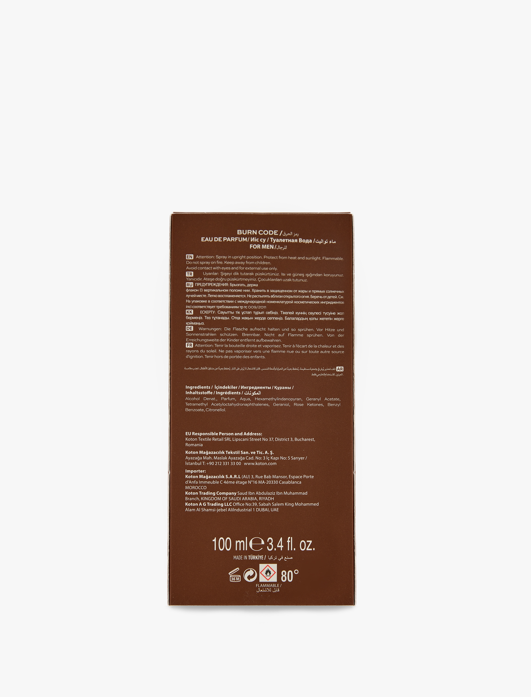  Erkek Parfüm The Modern Gentleman - Burn Code 100 ML