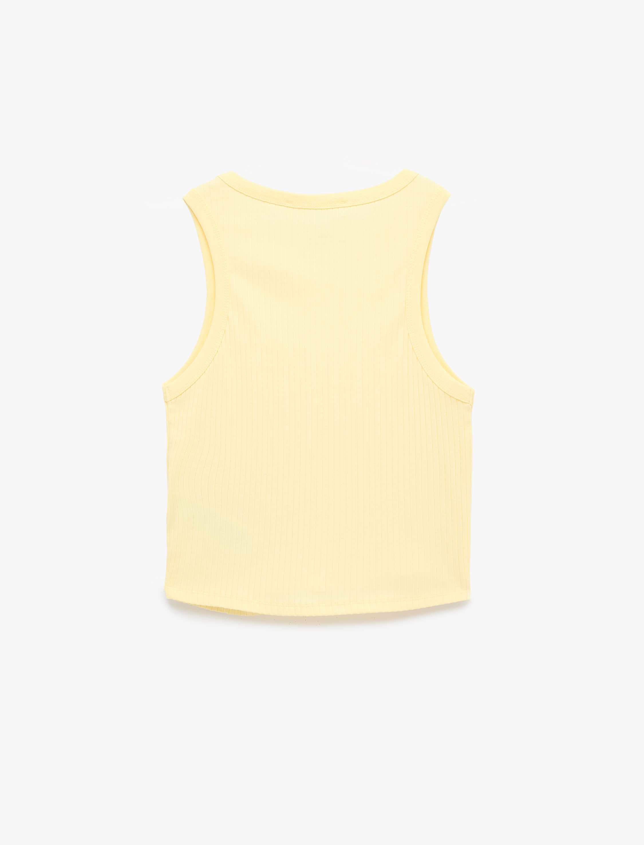   Pamuklu Slim Fit Kaşkorse Bisiklet Yaka Kolsuz Atlet