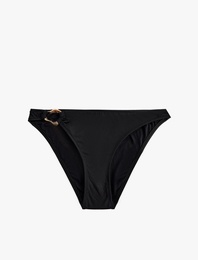 Metal Toka Detaylı Klasik Bikini Altı