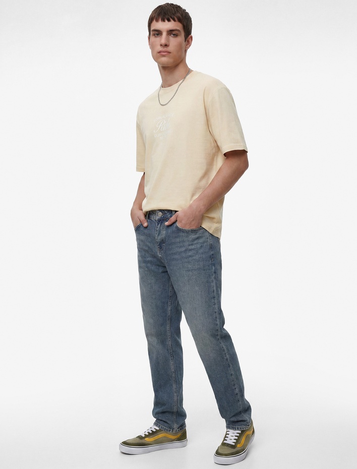  Pamuklu Regular Fit Cepli Tapered Jean Pantolon - Joe Jean