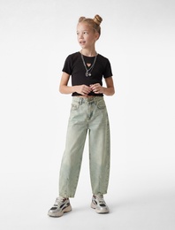 Rahat Kesim Balon Form Denim Pantolon