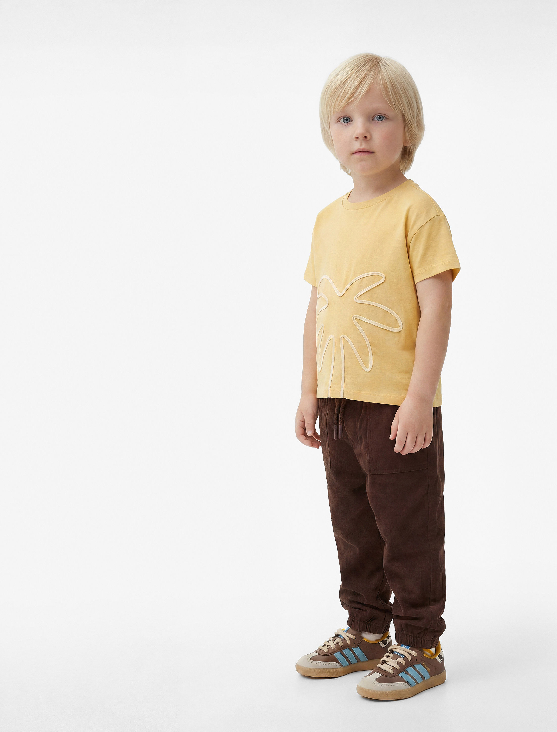  Erkek Bebek Pamuklu Beli Bağcıklı Modal Karışımlı Basic Jogger Pantolon