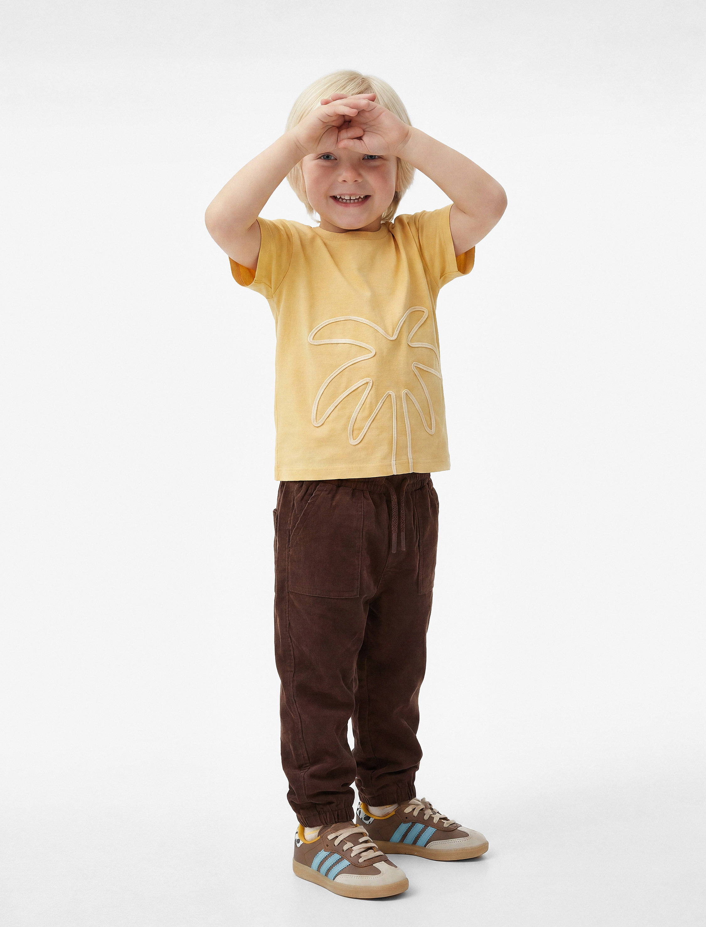  Erkek Bebek Pamuklu Beli Bağcıklı Modal Karışımlı Basic Jogger Pantolon