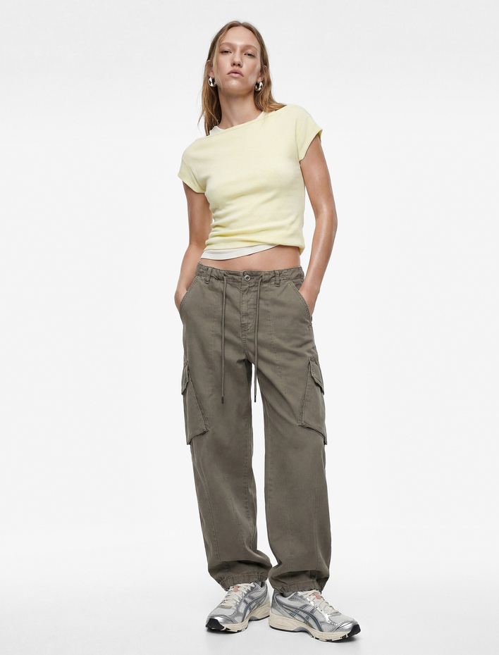  Slim Fit Kısa Kollu Bisiklet Yaka Atlet Detaylı İkili Tişört